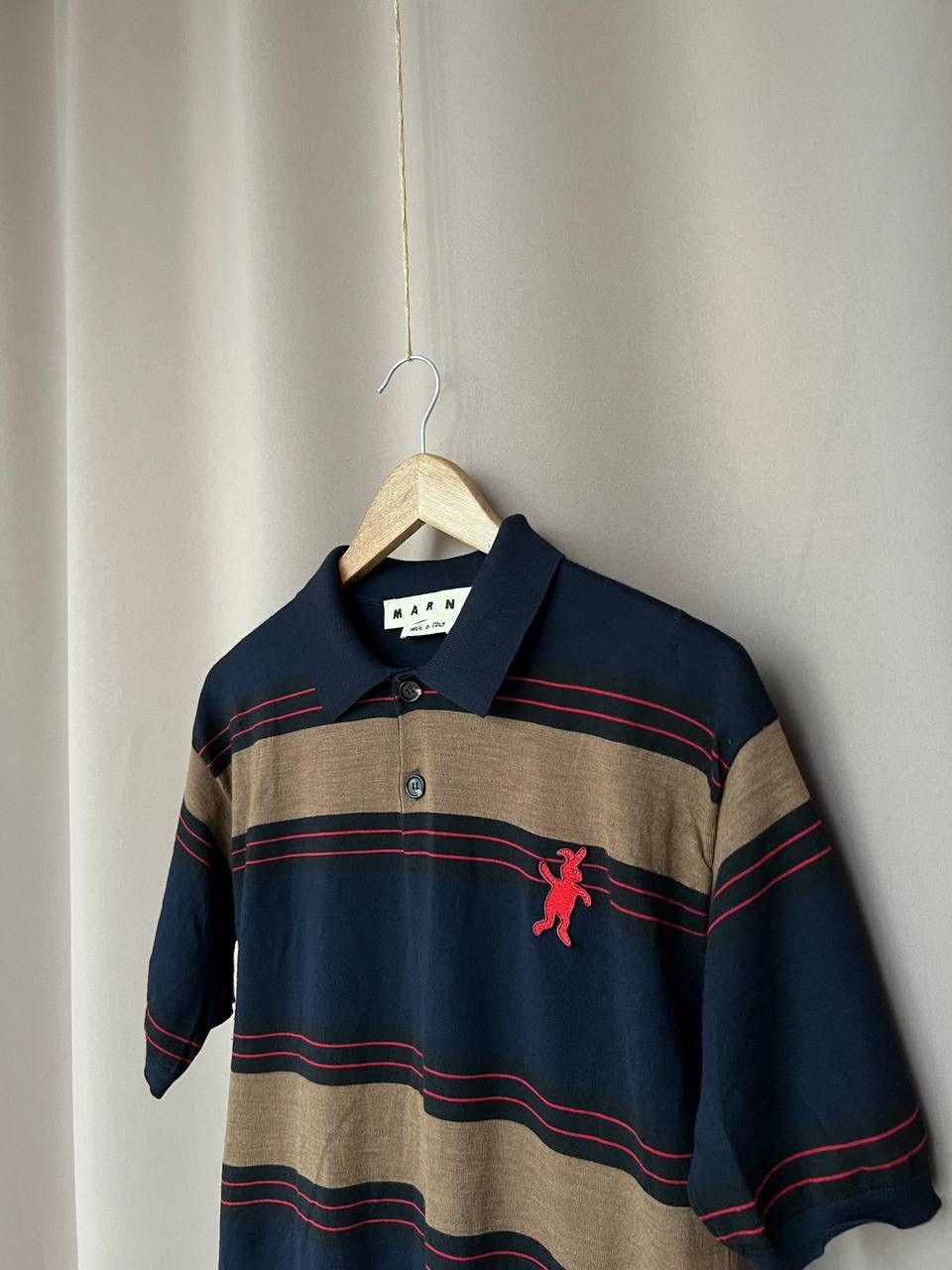 Marni Marni Wool Striped Polo Shirt Womens Size 48 Short Sleeve Size M / US 6-8 / IT 42-44 - 4 Thumbnail