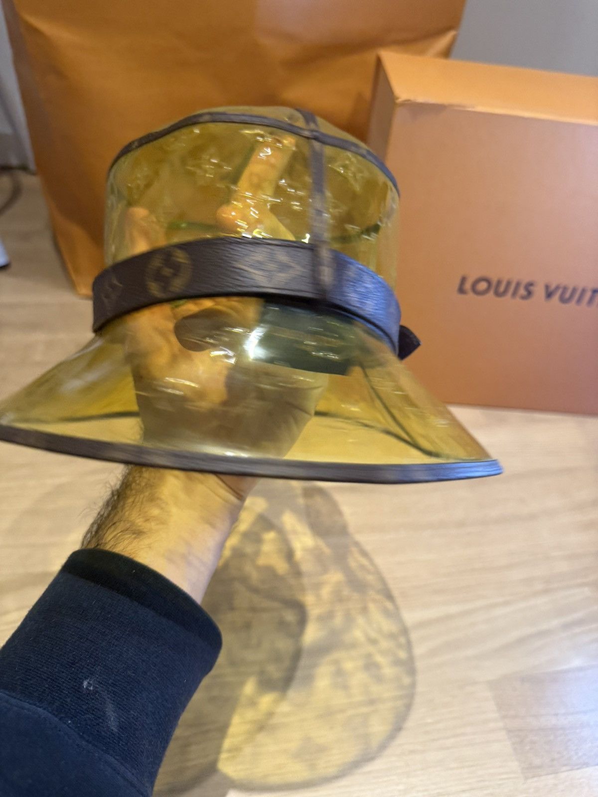 Louis Vuitton Louis Vuitton Bucket Hat Yellow Monogram (Rare Runway Piece) Size ONE SIZE - 10 Thumbnail
