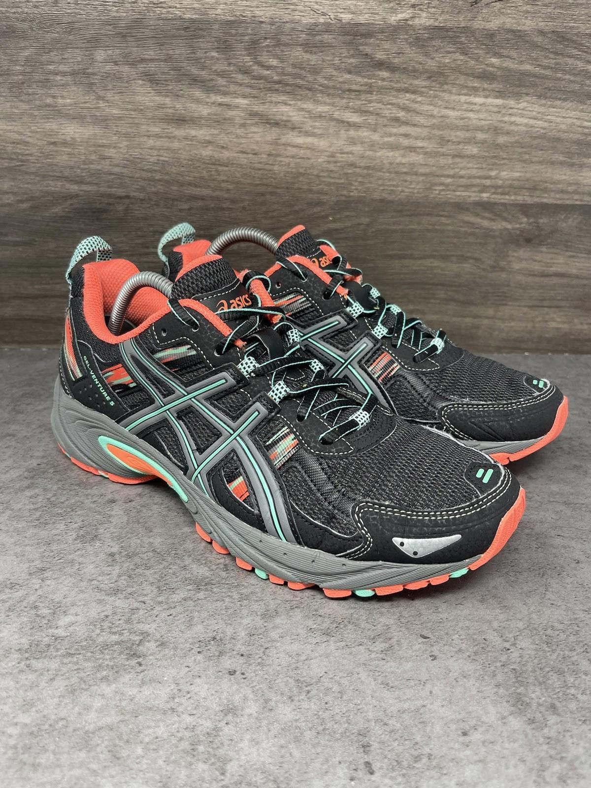 Asics Asics Gel Venture 5 Running Shoes Womens Size 9 Black Pink Size US 9 / IT 39 - 4 Thumbnail