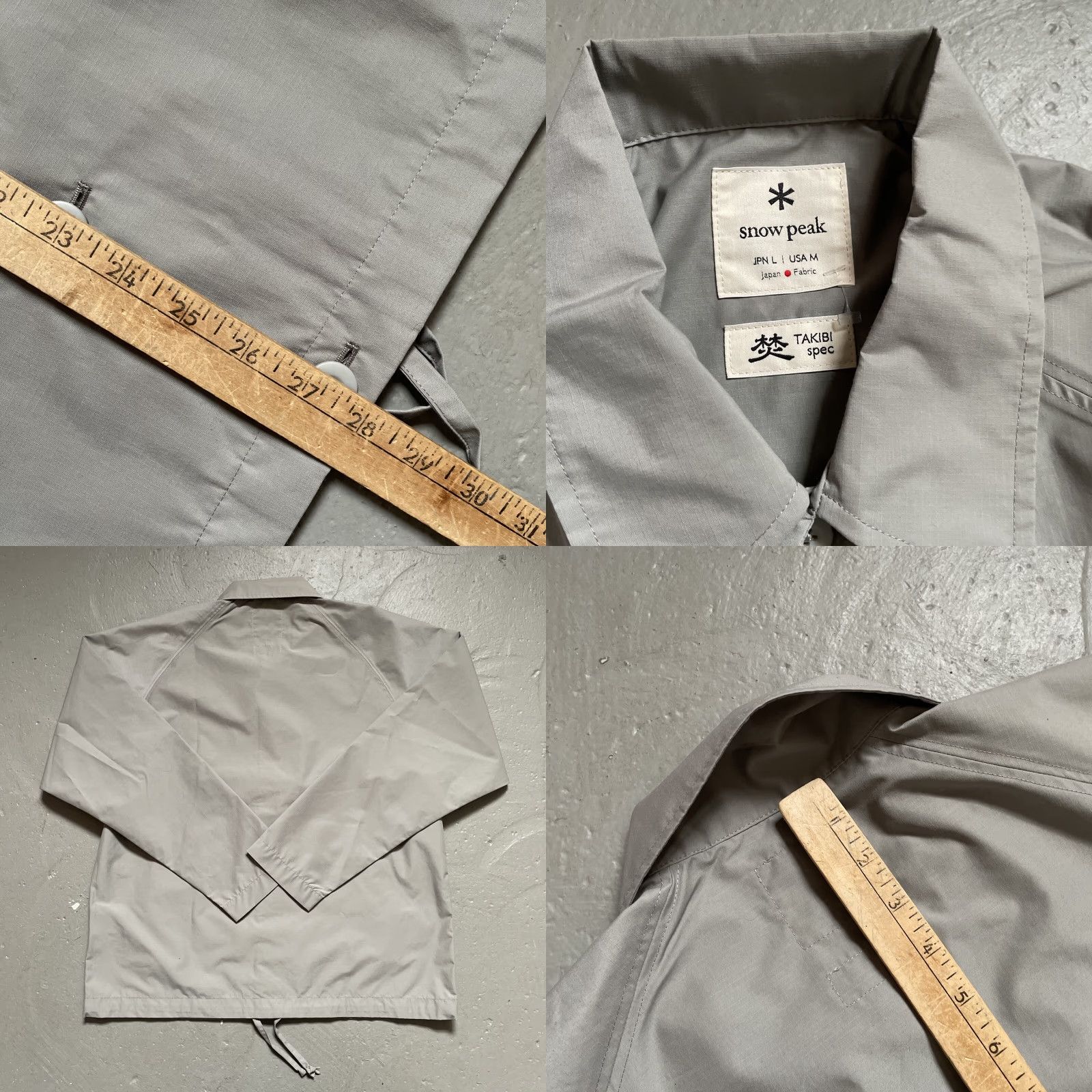Coach VINTAGE Coach Snow Peak Takibi Spec Fire Resistant Jacket Windbreaker USA M Gray Men L NWOT Japan USA M NWOT Size US L / EU 52-54 / 3 - 8 Thumbnail