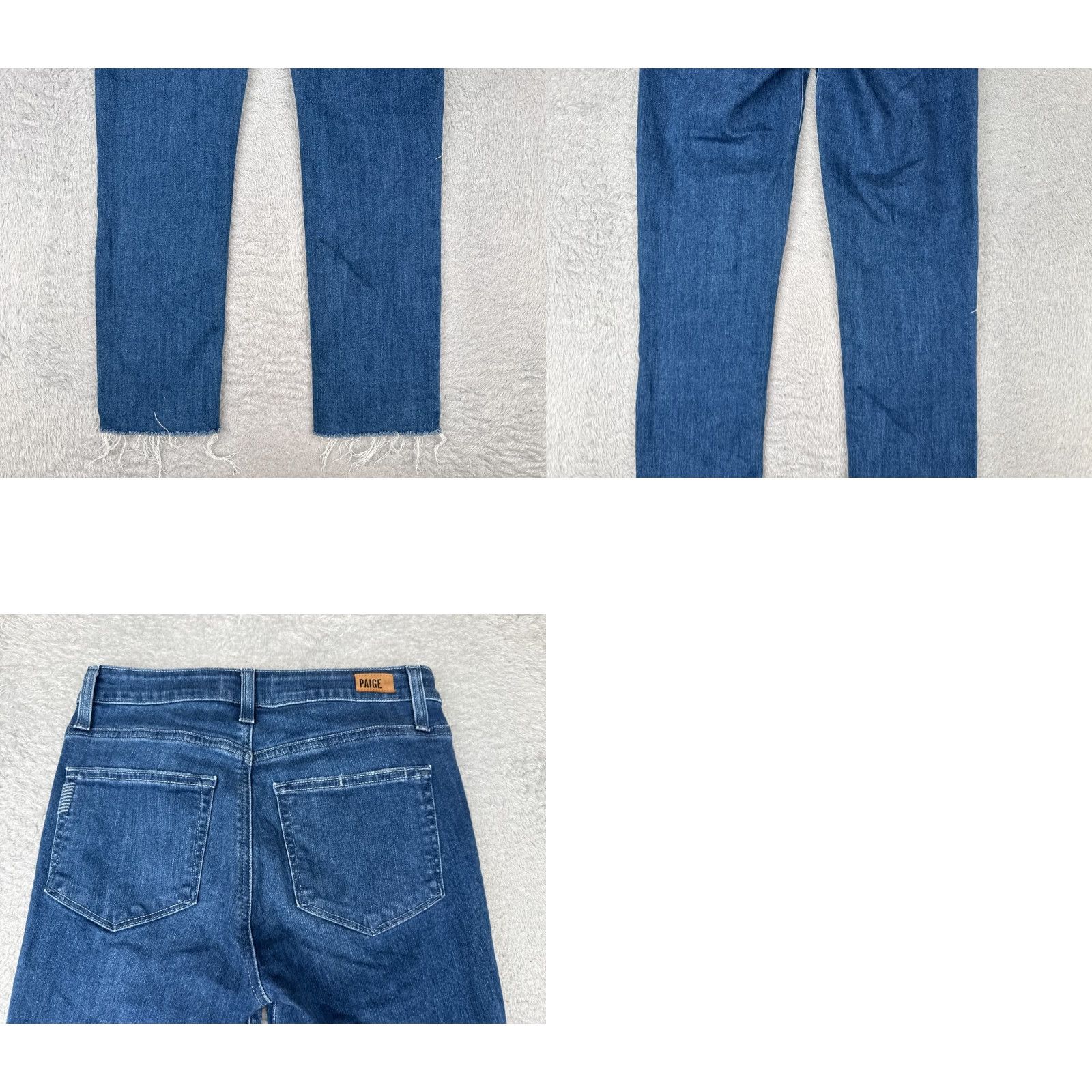 Paige PAIGE Jeans Womens 27 Blue Denim Straight Leg Hoxton Slim Distressed 27x27 Size 27" / US 4 / IT 40 - 10 Thumbnail