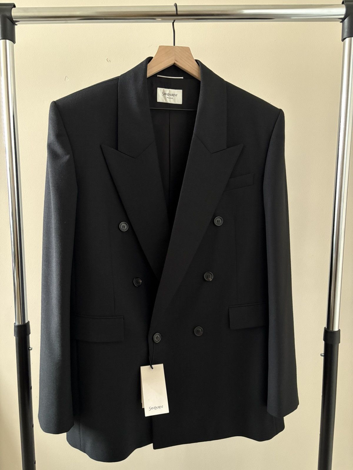 Saint Laurent Paris Double Breasted Blazer Size 42R - 1 Thumbnail
