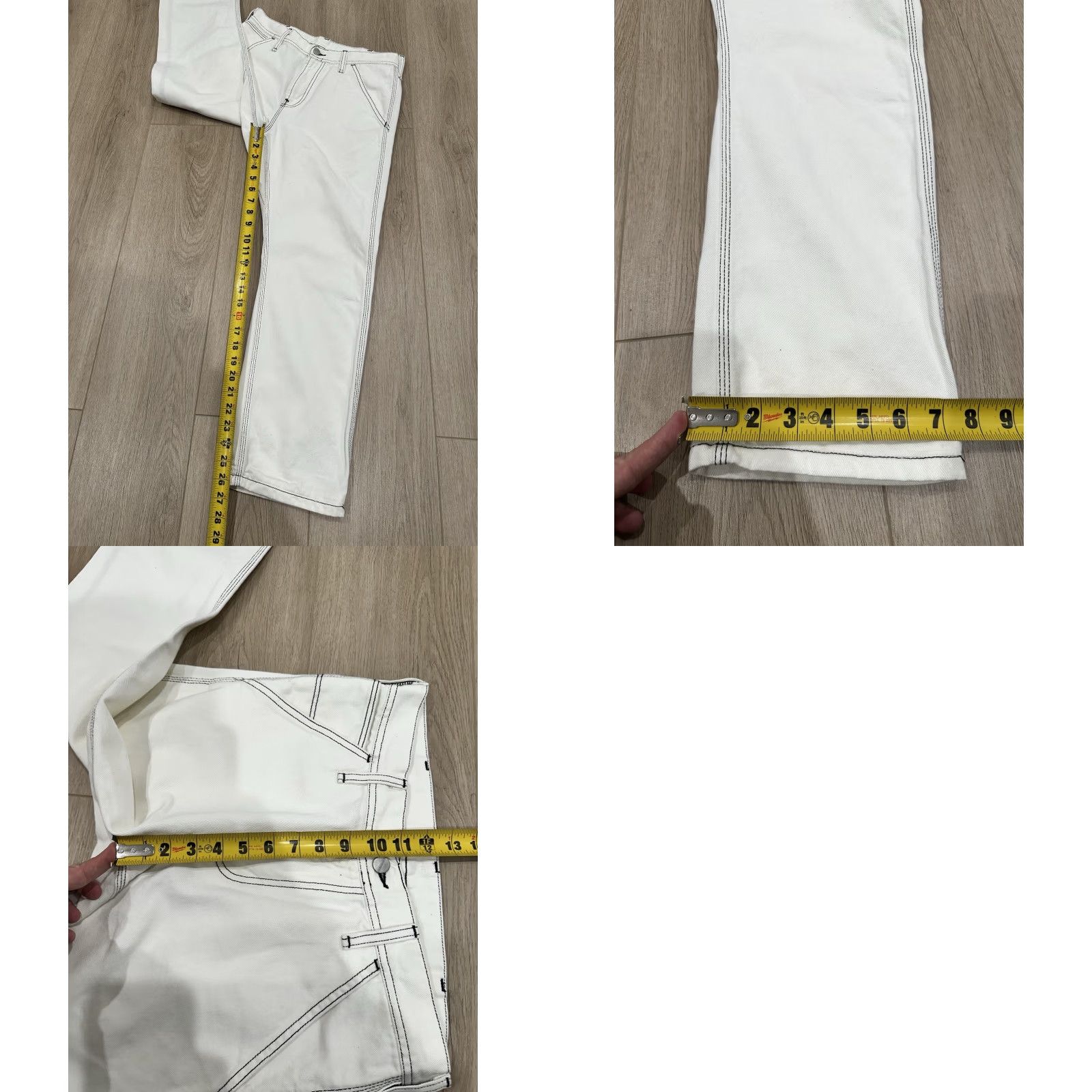 Carhartt VINTAGE Carhartt Wip Canvas Logo Trouser Pants 30x26 Carpenter Workwear 5-Pocket Mens White Size US 30 / EU 46 - 9 Thumbnail