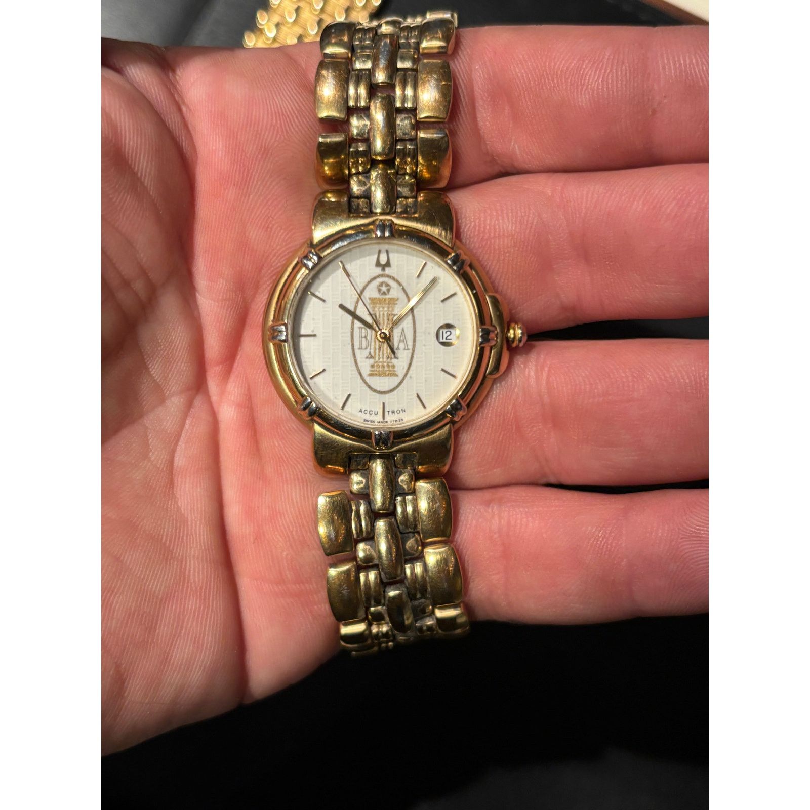 Bulova Accutron Gold Tone Men’s Watch. New Battery. Size ONE SIZE - 2 Thumbnail