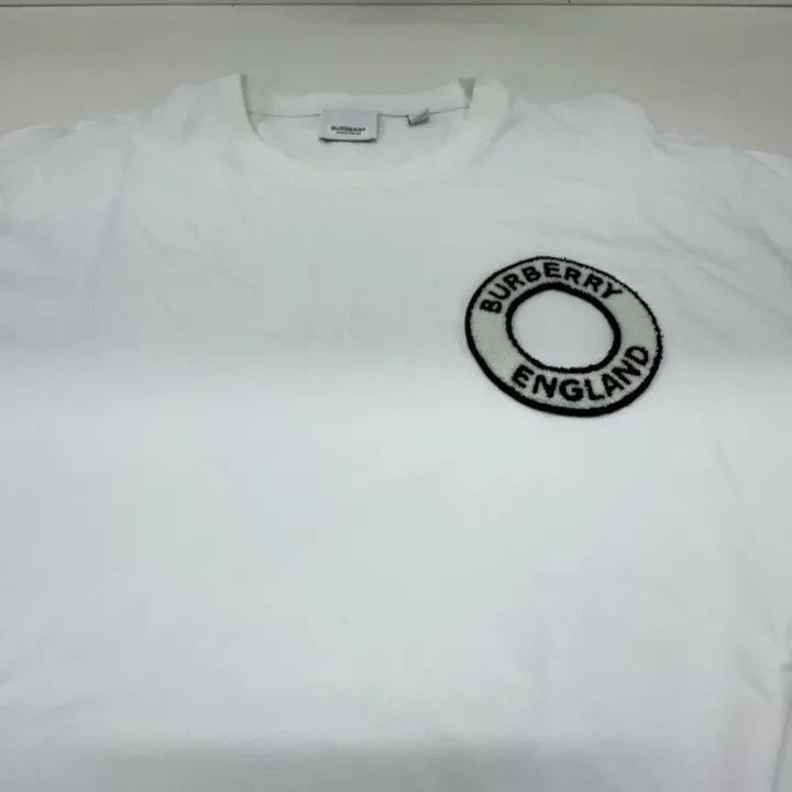 Burberry Burberry Burberry White Logo Short Sleeve T-Shirt-2507 Size US L / EU 52-54 / 3 - 6 Thumbnail