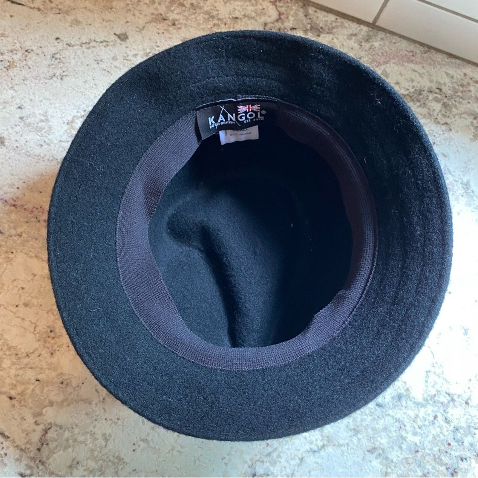 Kangol Kangol Wool Arnold Trilby Hat Black EUC Size 26 - 7 Thumbnail
