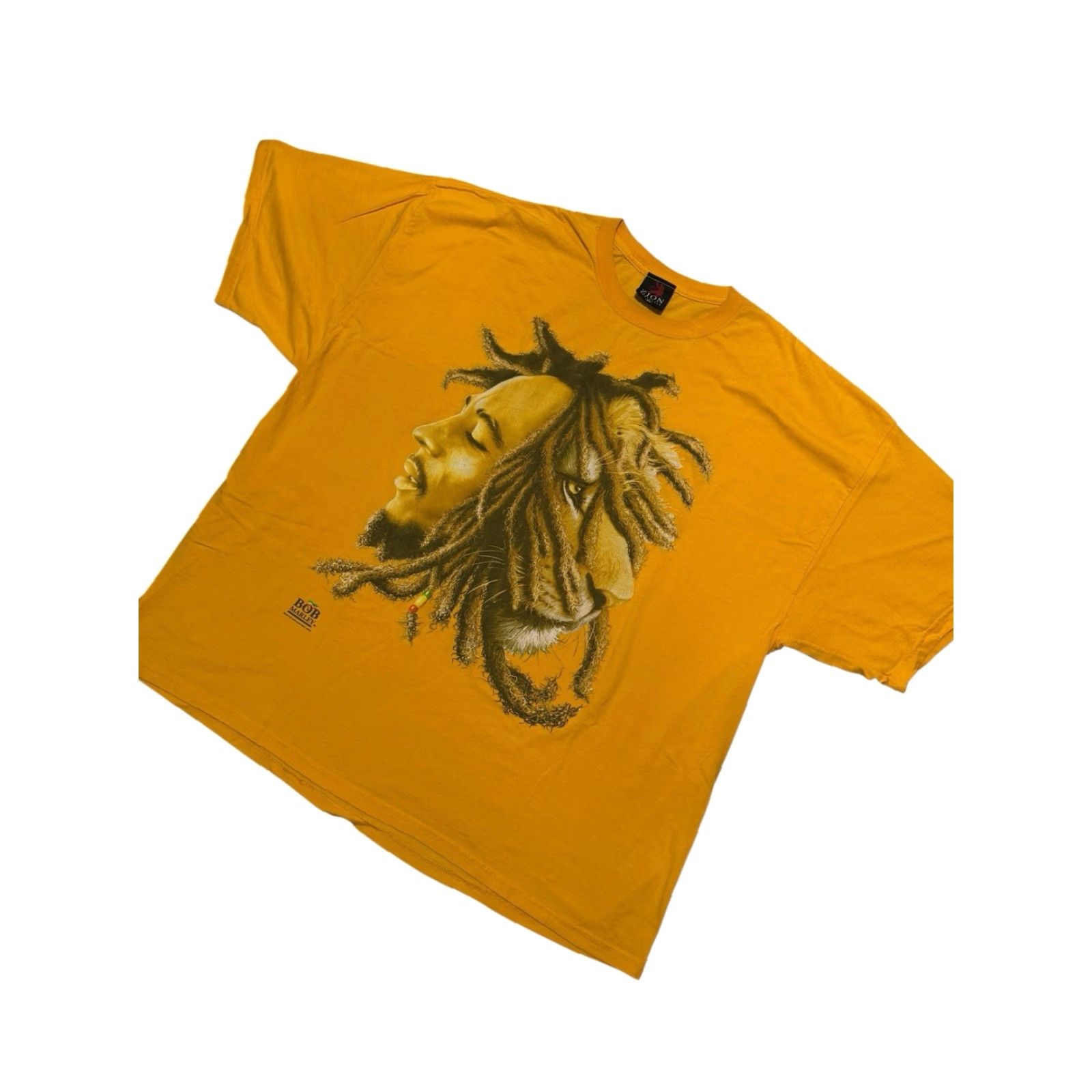 Vintage VINTAGE Bob Marley T Shirt 3XL Zion Rootswear Reggae Rare Yellow Mens Regular Crew Neck Graphic Print 3XL Yellow Bob Marley MPN C-015 Size US XXL / EU 58 / 5 - 4 Thumbnail
