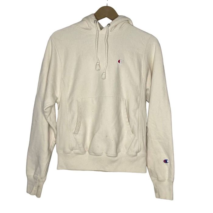 Cream colored champion discount hoodie