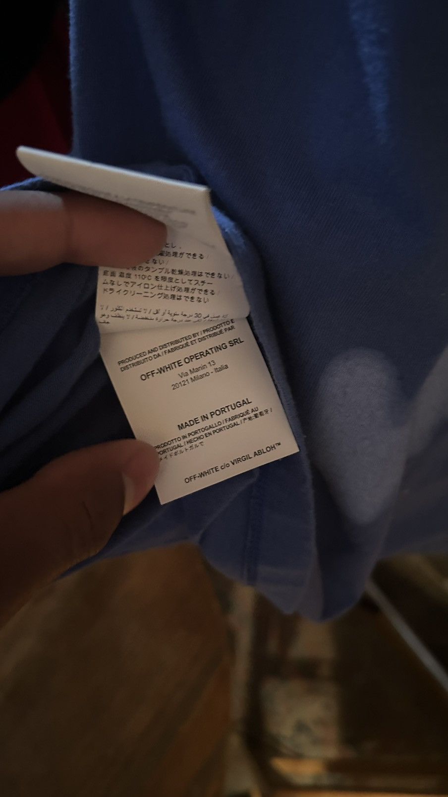 Off-White Off-White Off-White Blurred Off Print T- Shirt Detail Hoodie Size US XXS / EU 40 - 9 Thumbnail