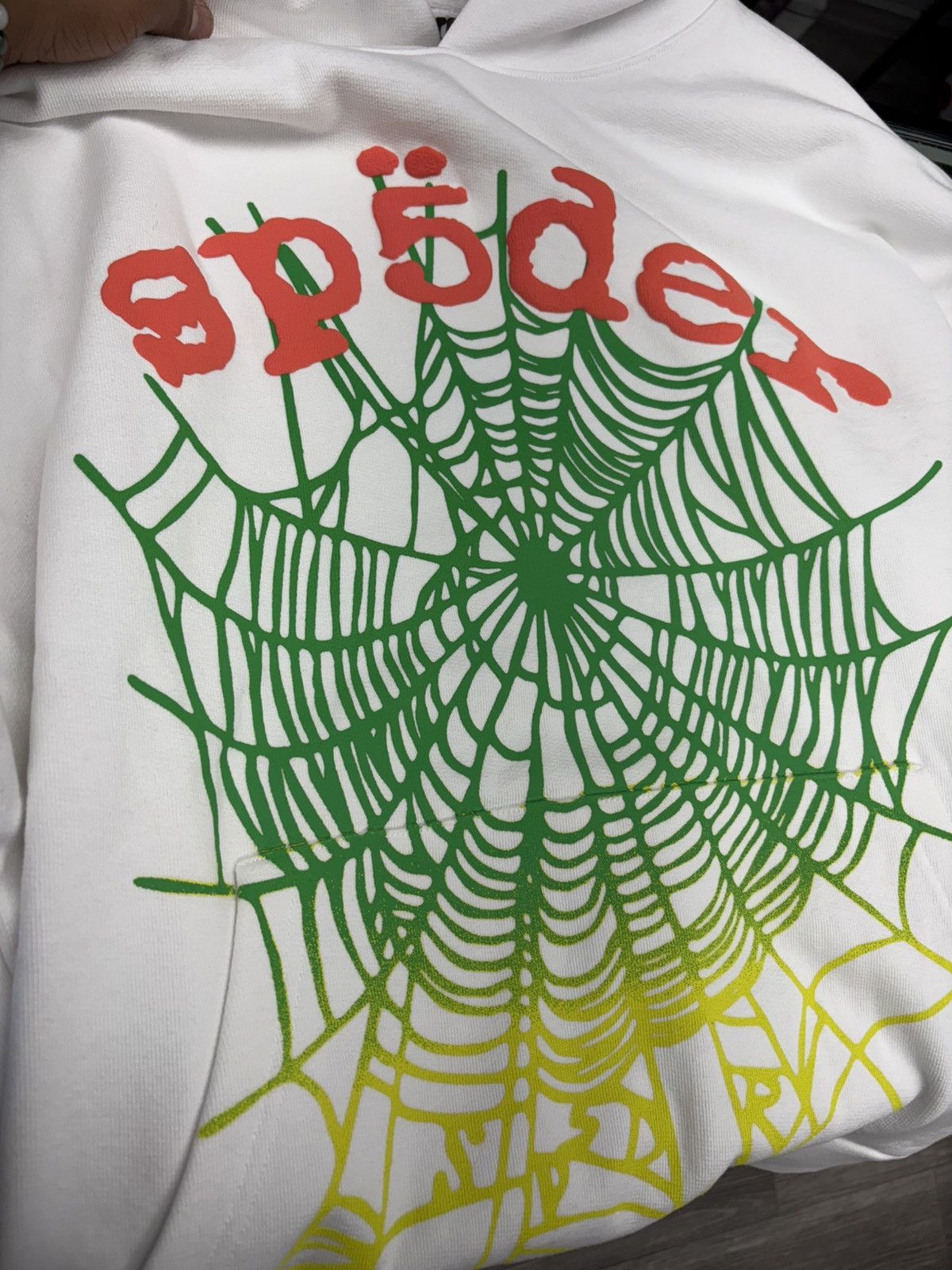 Sp5der Sp5der Og Web V2 Gradient Hoodie 'White' Size US XL / EU 56 / 4 - 4 Thumbnail