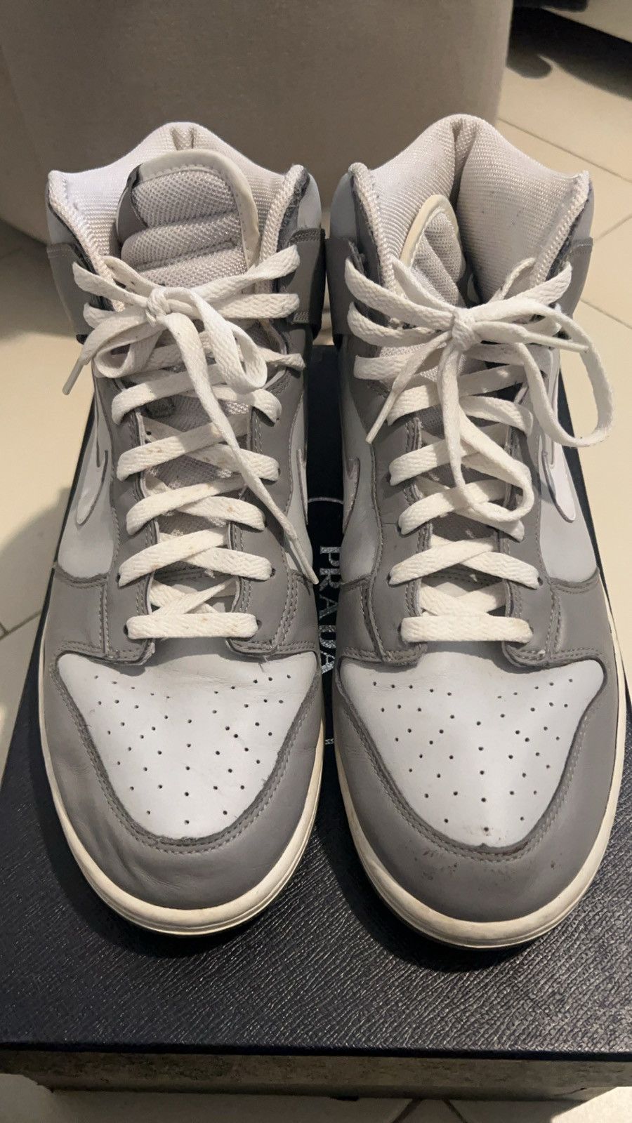 Nike × Vintage Nike Dunk High Neutral Grey 2005 Size US 11.5 / EU 44-45 - 3 Thumbnail