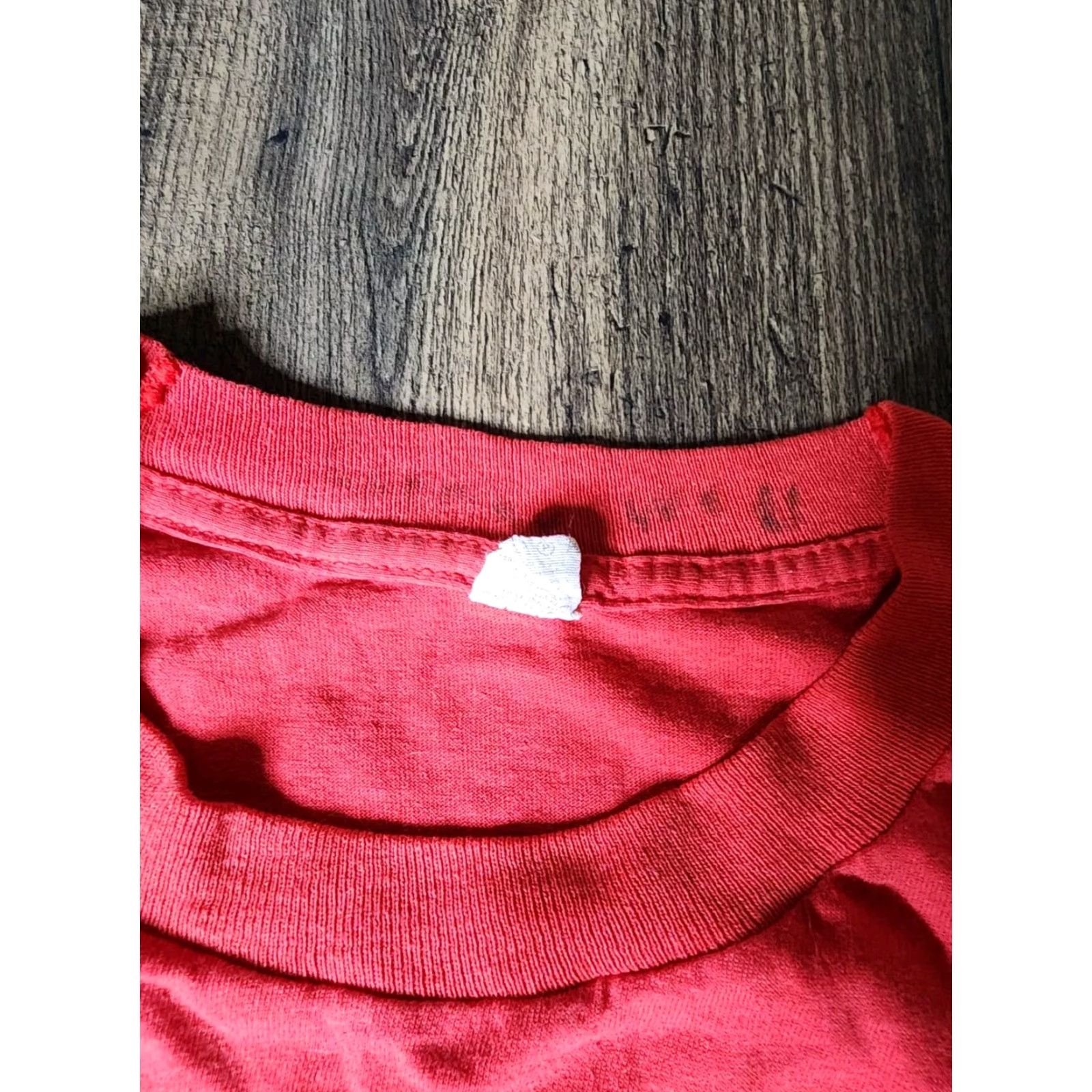 Vintage Vintage Men's M Georgia Spellout T-Shirt 1980s Red Crew Neck Short Sleeve All Seasons Size US M / EU 48-50 / 2 - 2 Thumbnail