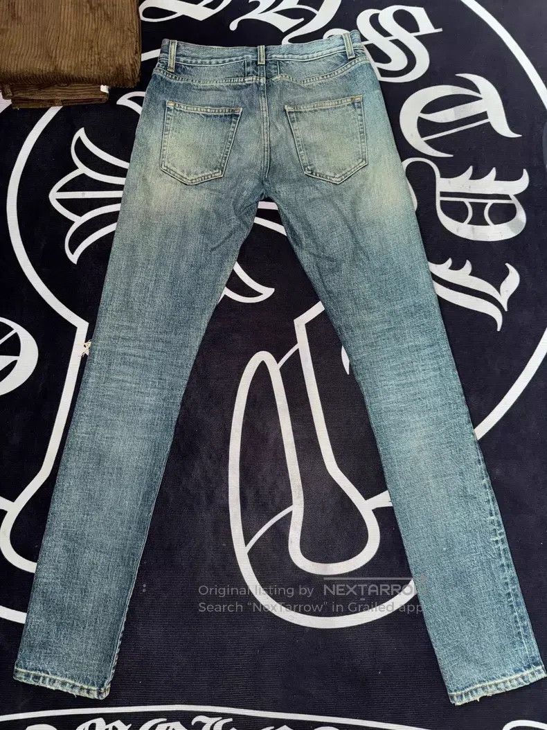 Saint Laurent Paris Saint Laurent Paris Knee Cut-Out Denim Jeans i Size US 28 / EU 44 - 2 Thumbnail