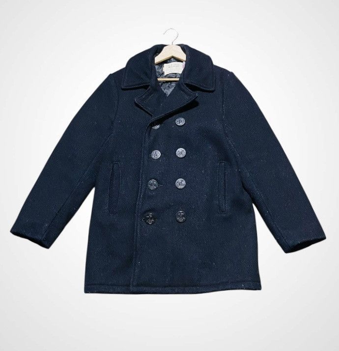 Schott Vintage US 740N Schott Pea Jacket (Wool) Size US L / EU 52-54 / 3 - 3 Thumbnail
