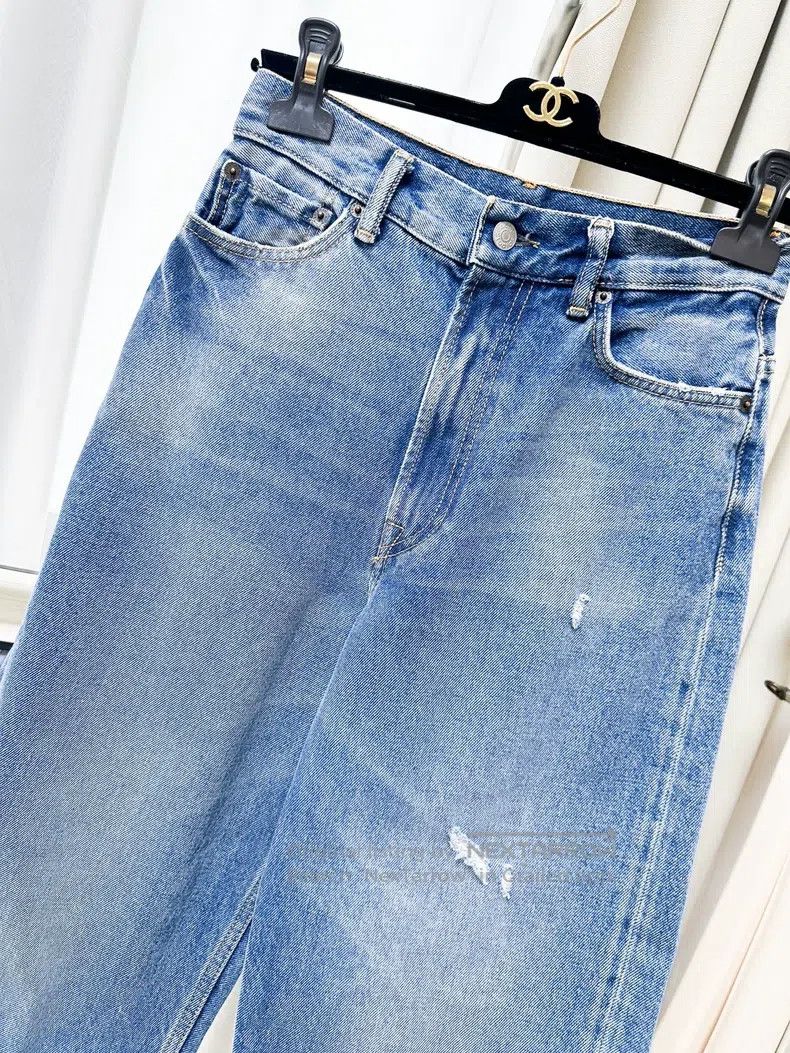 Acne Studios Acne Studios Blue Retro Wide-Leg Denim Pants Size 26" / US 2 / IT 38 - 2 Thumbnail