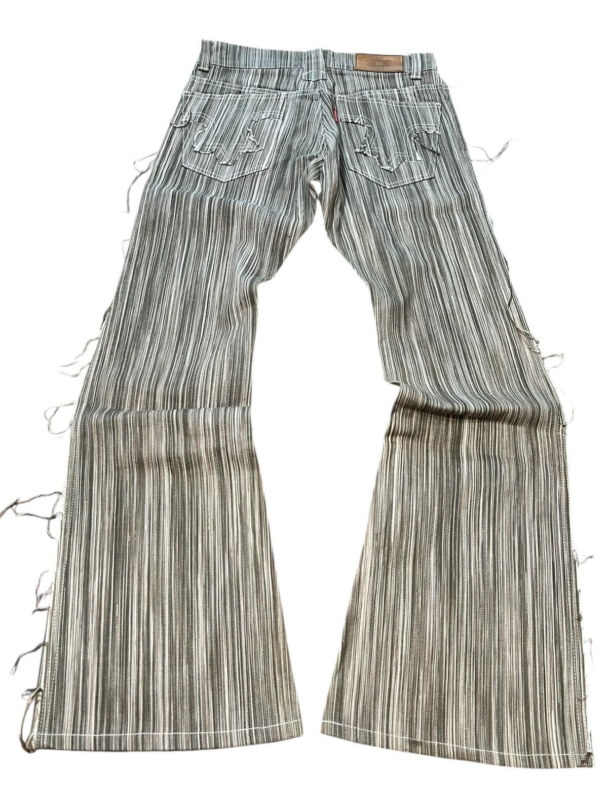 00s tornado mart stripe flare pants y2k パンツ Y2K 00s TORNADO