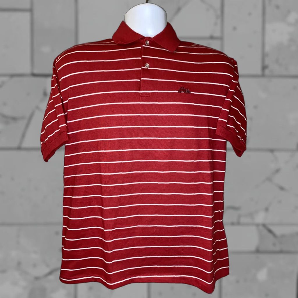 Vintage VINTAGE Garan Polo Shirt Short Sleeve USA Made Golf XL Red Striped Mens Regular Fit Size US XL / EU 56 / 4 - 1 Thumbnail