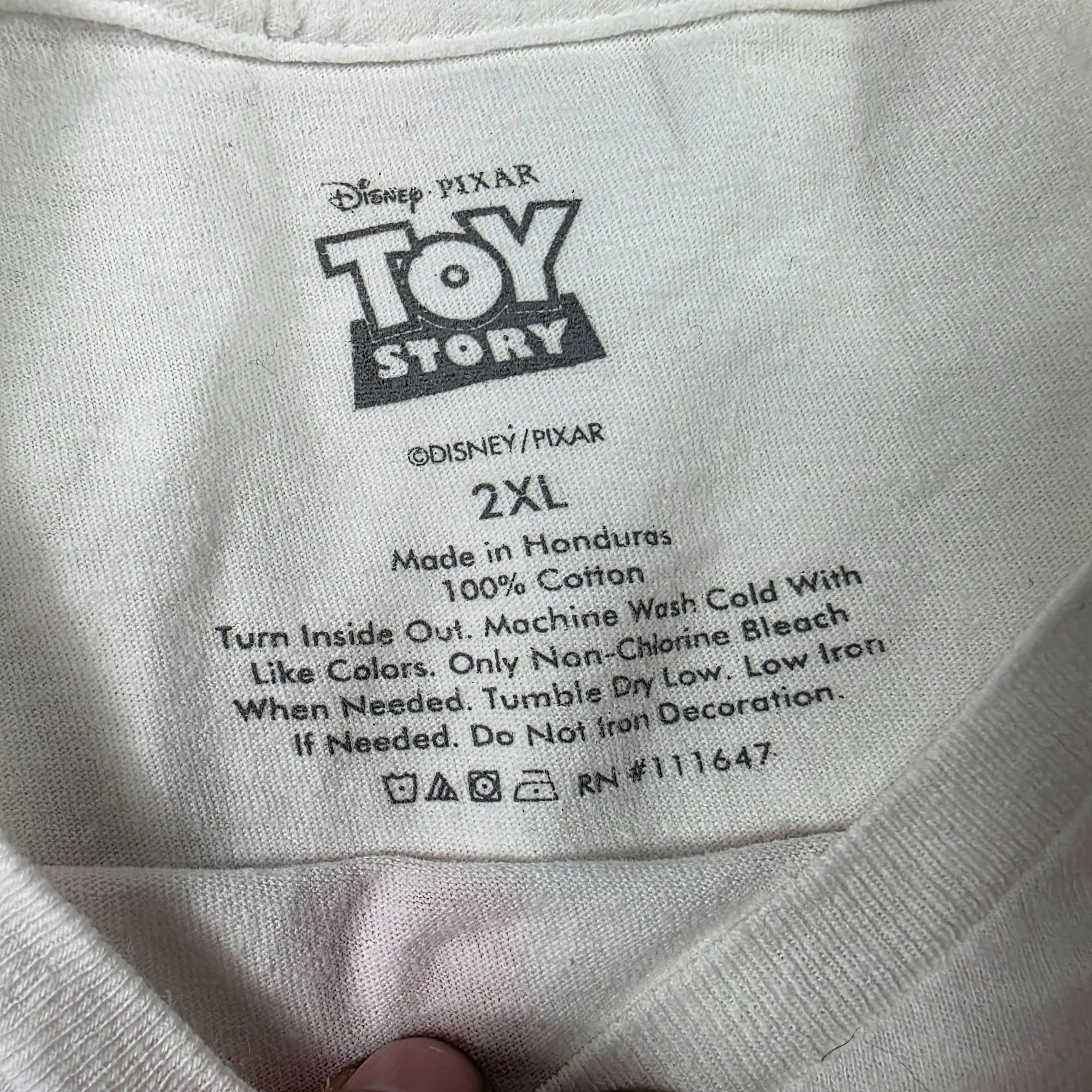 Disney Disney Pixar Toy Story Mens 2XL White Red Pizza Planet T-Shi Size US XXL / EU 58 / 5 - 4 Thumbnail