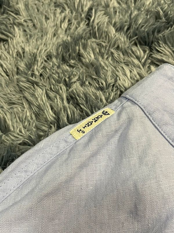 Armani Armani Jeans Linen Baby Blue Midi Skirt Size 30" / US 8 / IT 44 - 3 Thumbnail