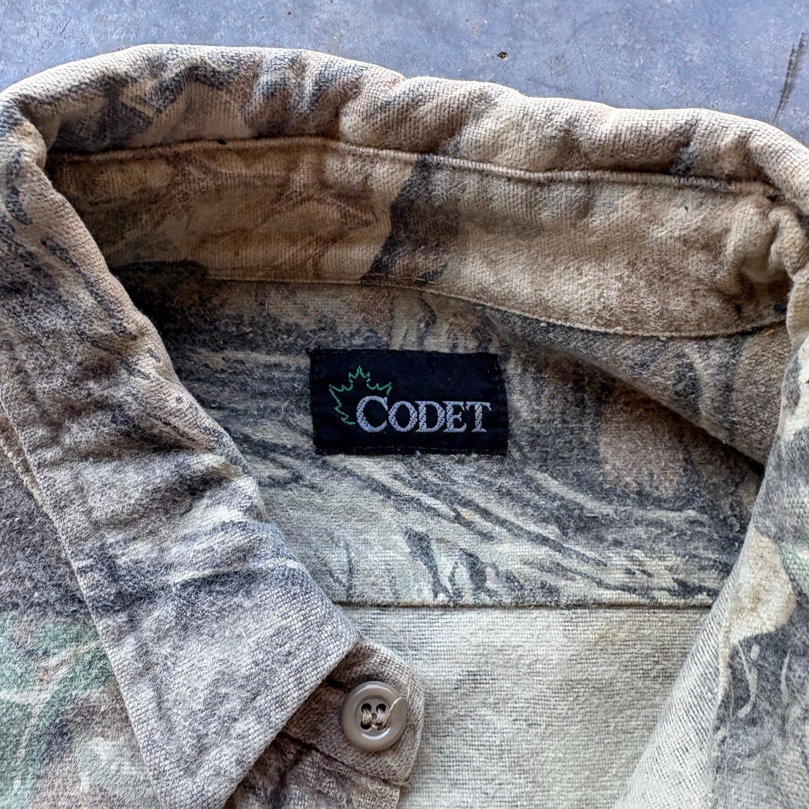 Realtree Crazy Vintage Thick Cotton Camo Hunting Shirt Size US L / EU 52-54 / 3 - 4 Thumbnail