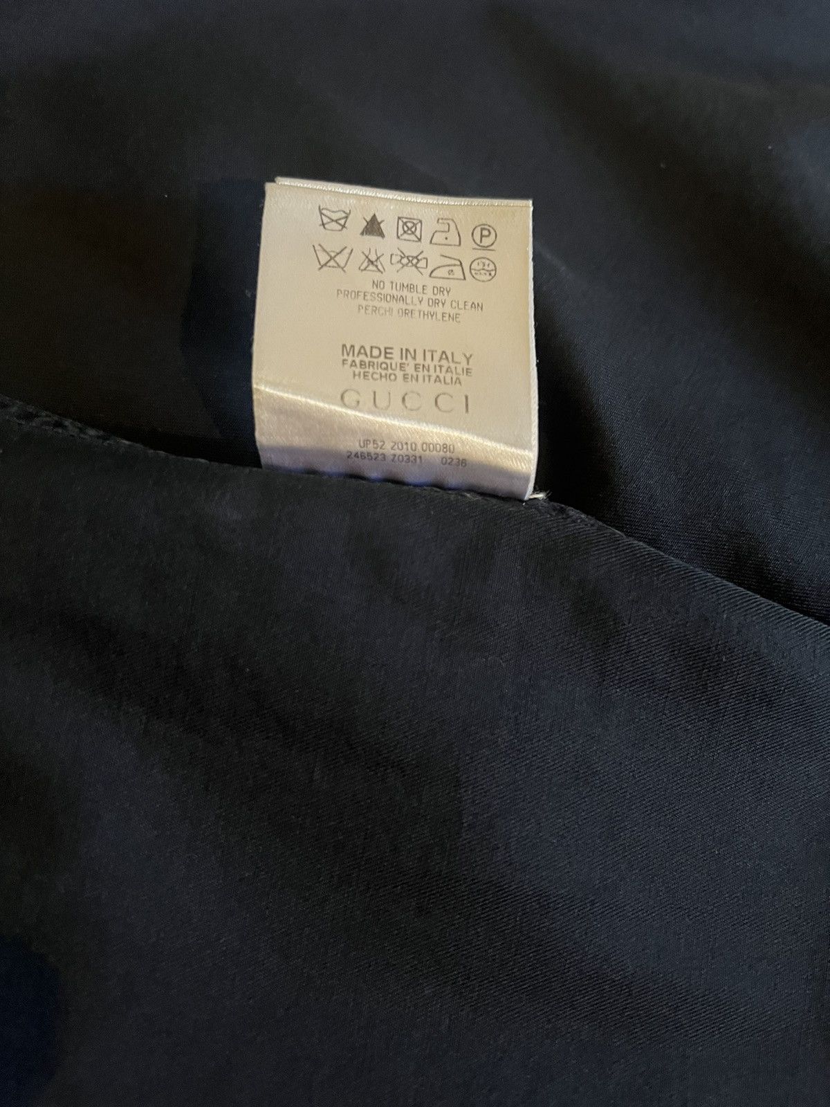 Gucci Navy blue Gucci button up Size US L / EU 52-54 / 3 - 4 Thumbnail