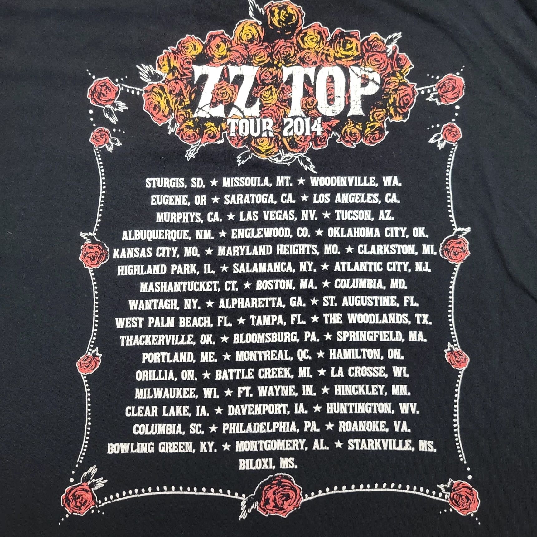 Vintage VINTAGE ZZ Top 2014 Tour TEE Mens XL Black Graphic Band Shirt Rock Concert Short Sleeve Crew Neck Cotton Jersey Logo Modern Size US XL / EU 56 / 4 - 6 Thumbnail