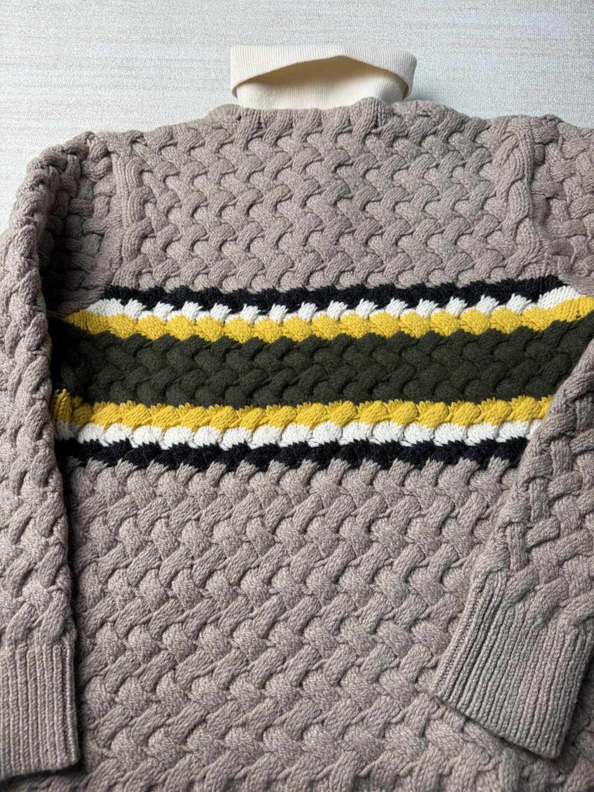 Aime Leon Dore Basketweave Knit Rugby Size US M / EU 48-50 / 2 - 7 Thumbnail
