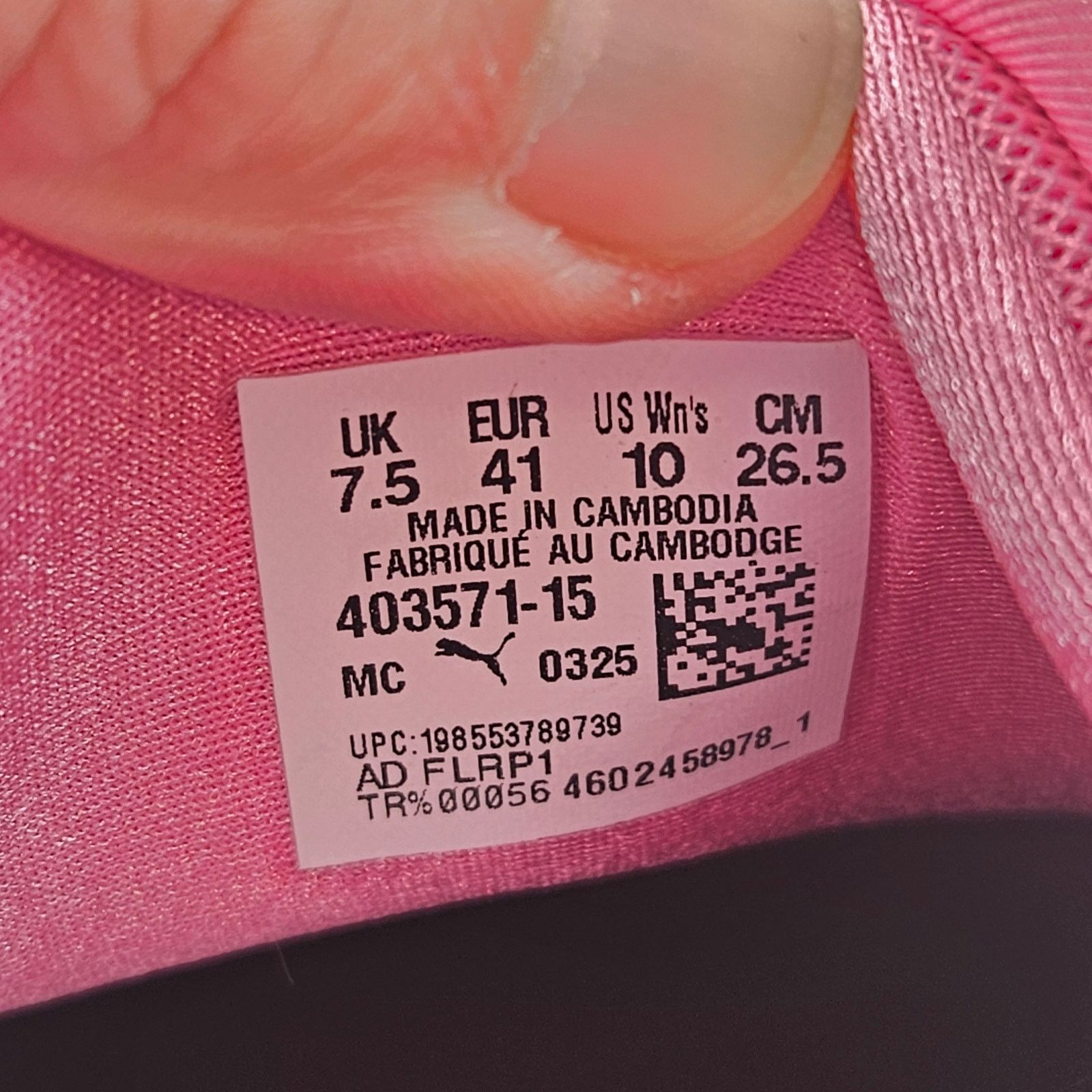 Puma PUMA WOMEN'S 10 MOSTRO OG PINK BLACK SILVER 403571-15 NWOB Size US 10 / IT 40 - 6 Thumbnail