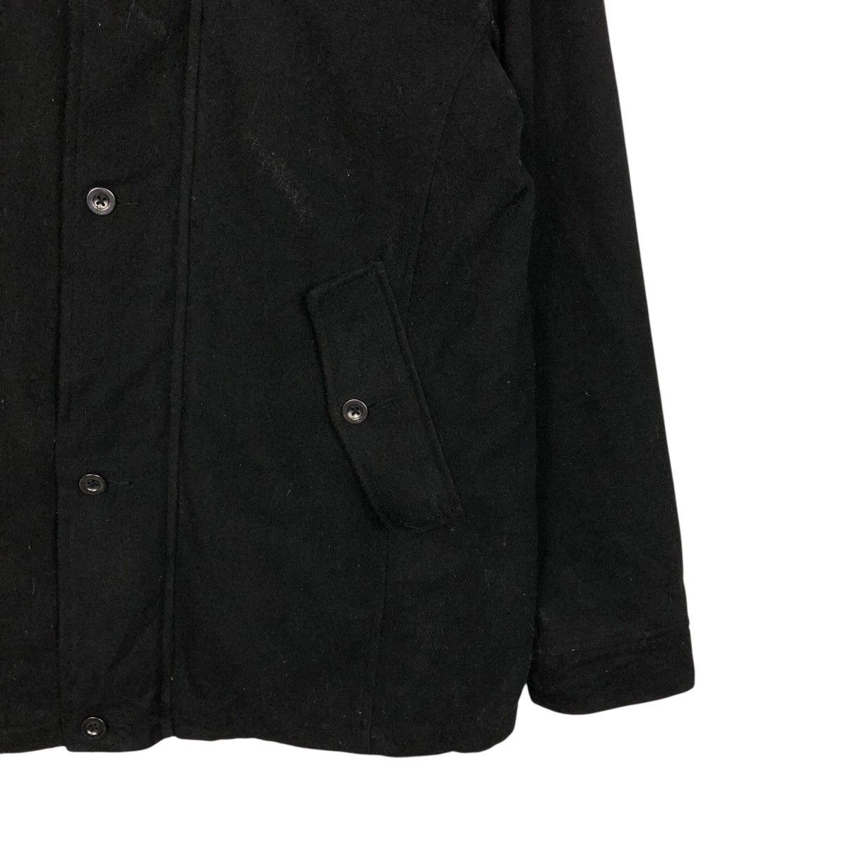 In The Attic 📌Rich Black Vintage Wool Biker Jacket In The Attic Punk Cut Size US L / EU 52-54 / 3 - 6 Thumbnail