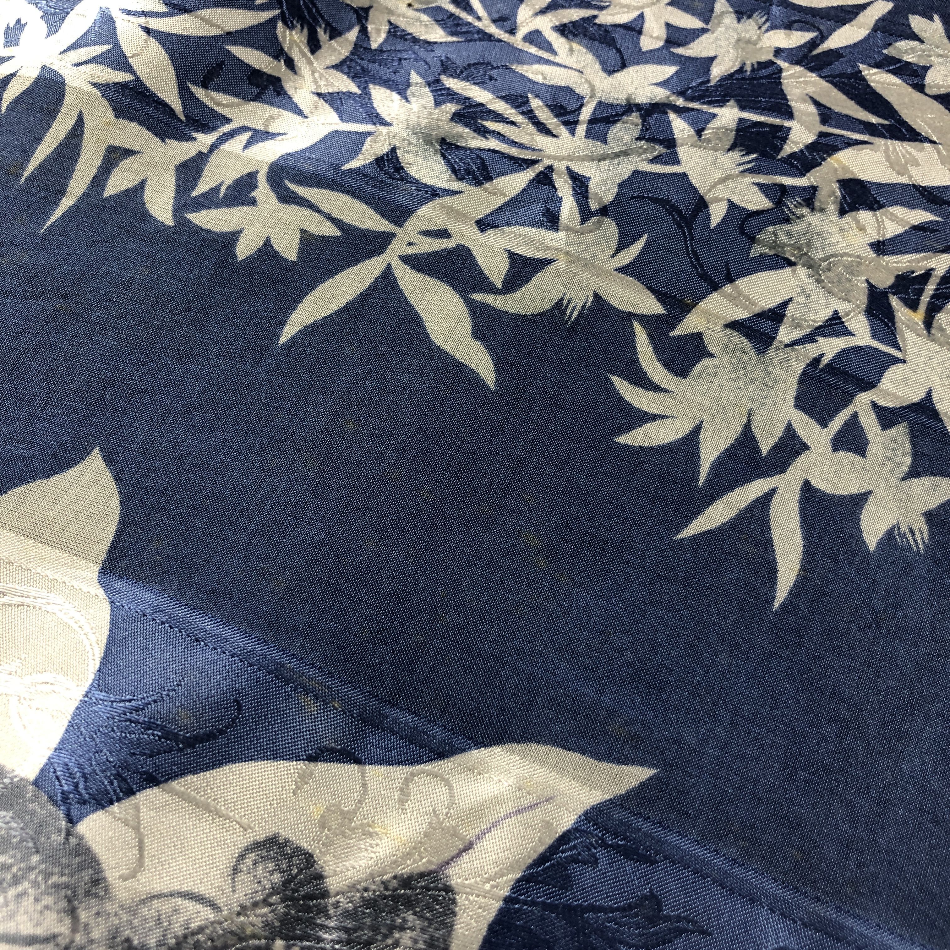 Japanese Brand Vintage Luciano Soprani Floral Silk Scarf M1180 Size ONE SIZE - 11 Thumbnail
