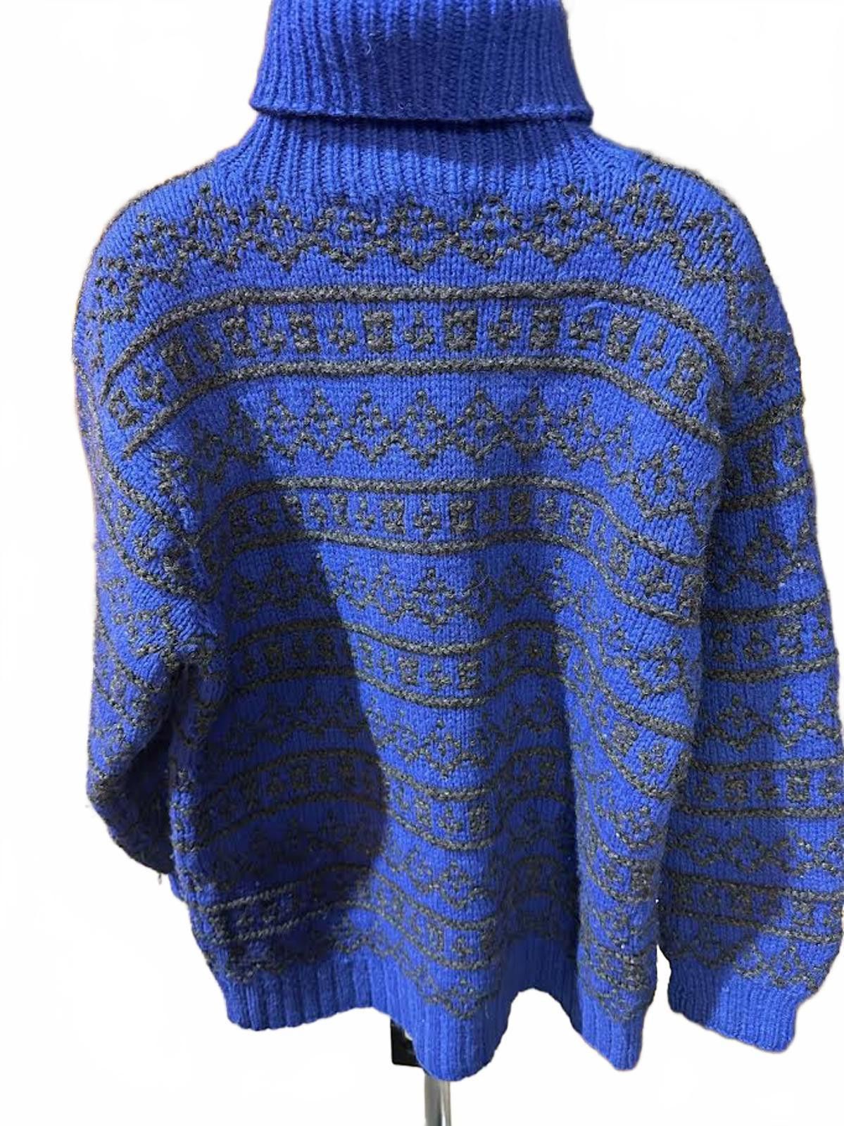 Gap Vintage GAP Hand Knit Wool Turtleneck Sweater L Size L / US 10 / IT 46 - 2 Thumbnail