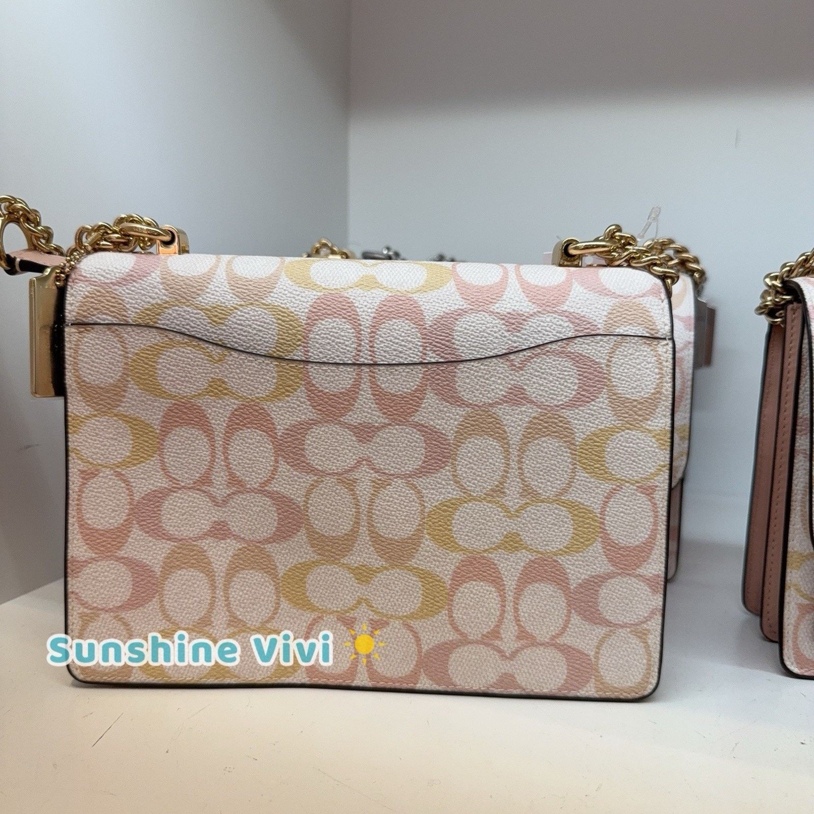 Coach NWT Coach Klare Crossbody Bag Canvas CDZ07 Chalk/Pink Size ONE SIZE - 5 Thumbnail