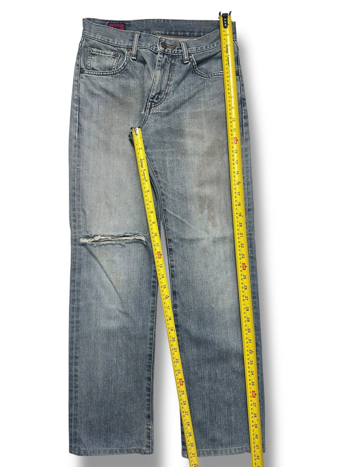 Edwin 503 Straight Cut Vintage Distressed look with Bluewash