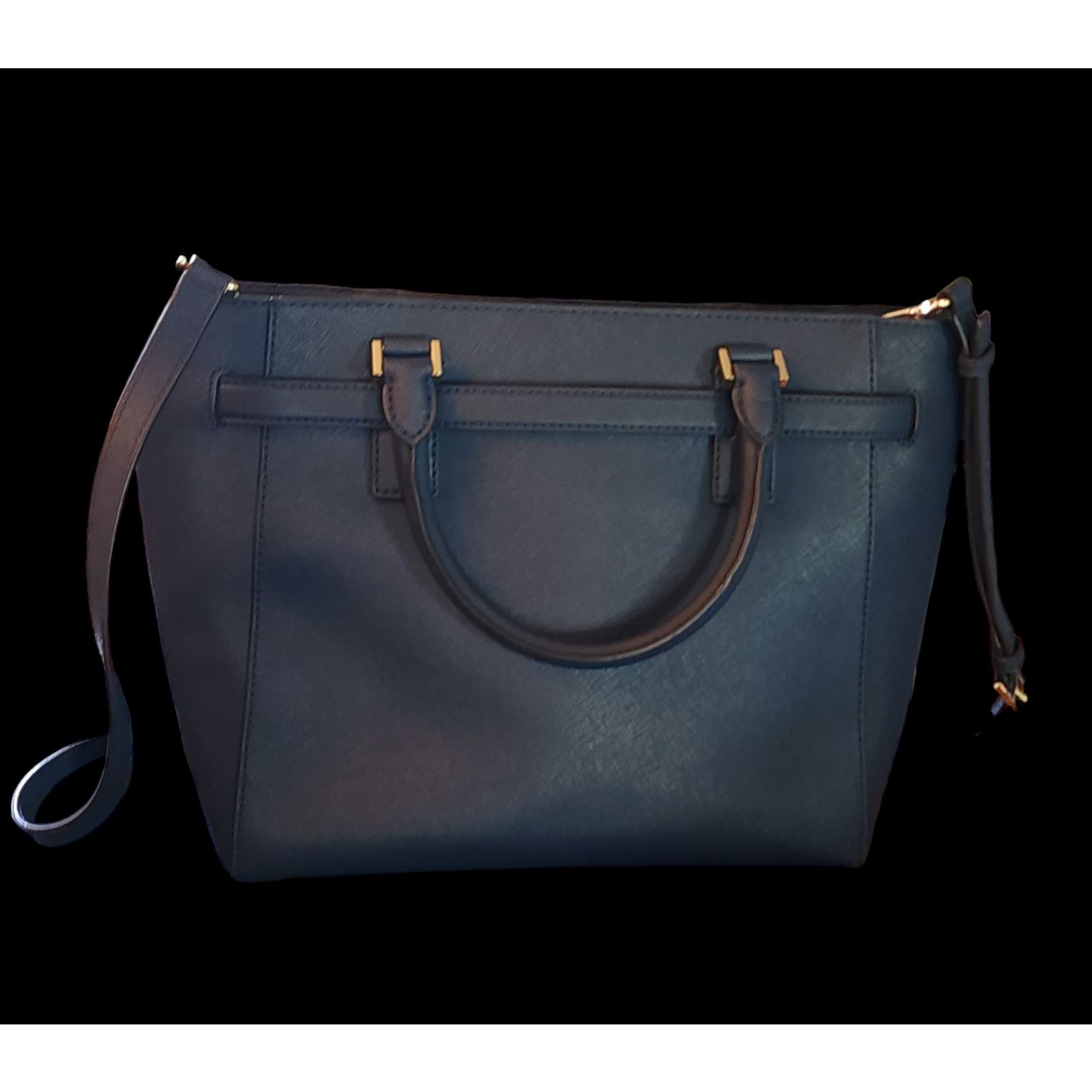 Michael Kors Michael Kors Hamilton Large Studded Shoulder Bag navy blue Size ONE SIZE - 2 Thumbnail