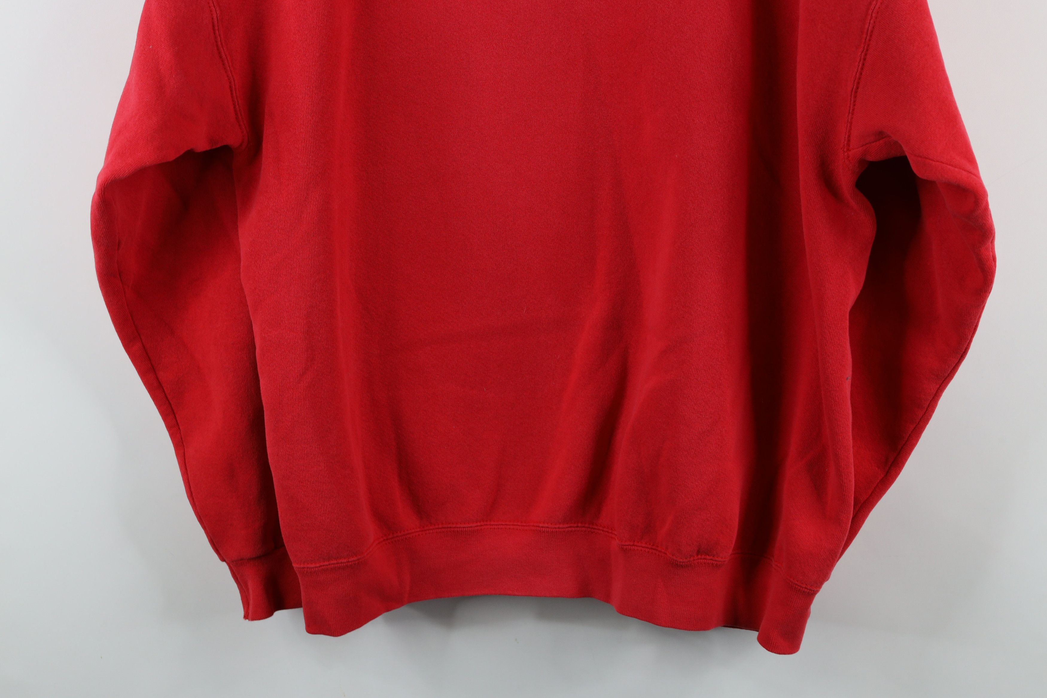 Vintage Vintage 90s Spell Out Champps Michigan Sweatshirt Red USA Size US XL / EU 56 / 4 - 16 Thumbnail