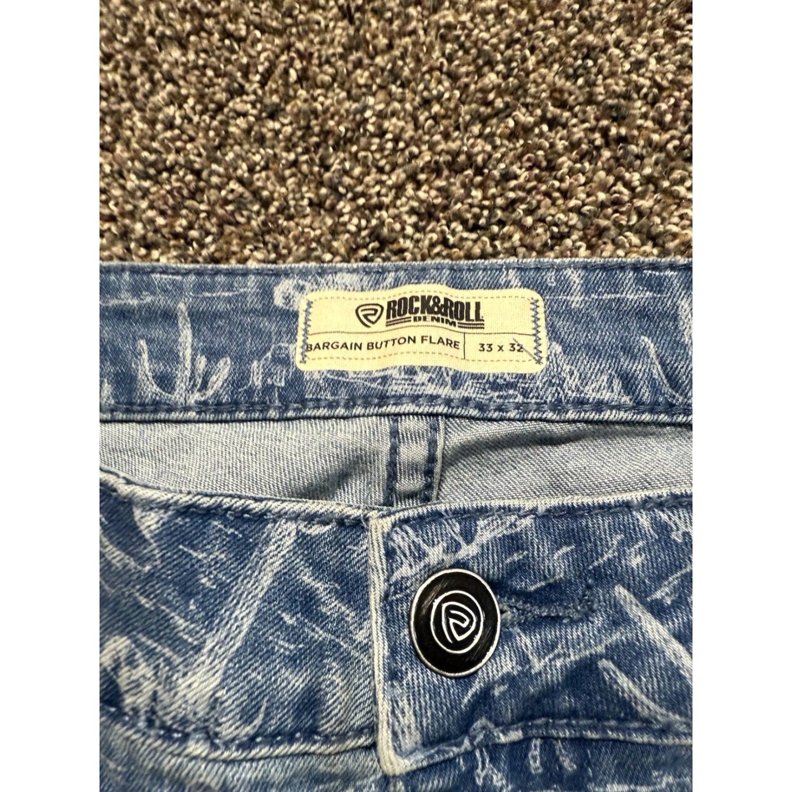 Denime Rock & Roll Denim Capri Jeans Women's 33 Blue 15 Inseam Bermuda Cutoff Jeans Size 33 Women Size 24" / US 00 / IT 34 - 5 Thumbnail