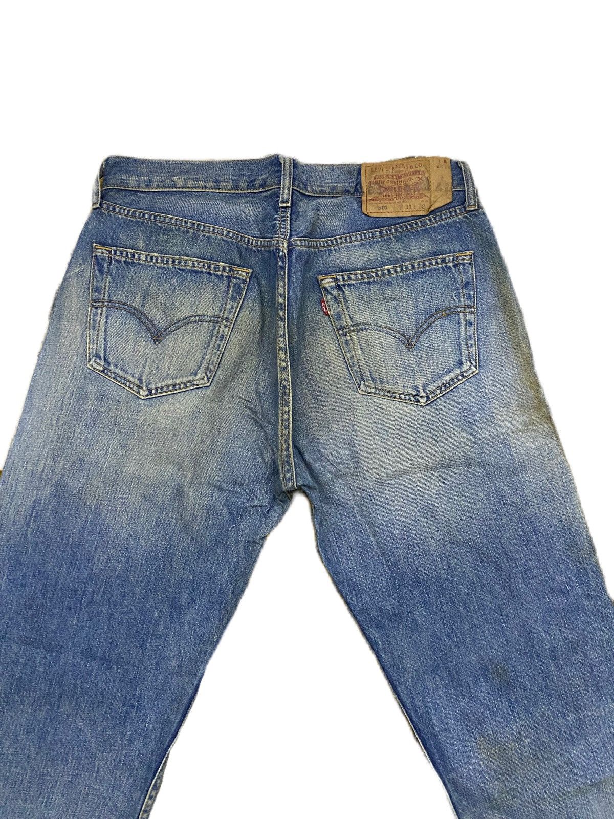 Levi's Vintage 90s Levis Ripped Style Kurt Cobain Nirvana Size US 33 - 7 Thumbnail