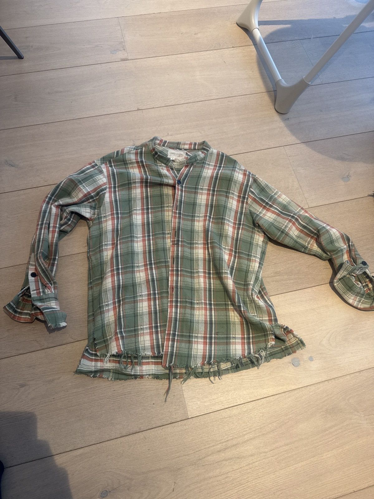 Greg Lauren Greg Lauren Distressed Flannel Size US L / EU 52-54 / 3 - 5 Thumbnail