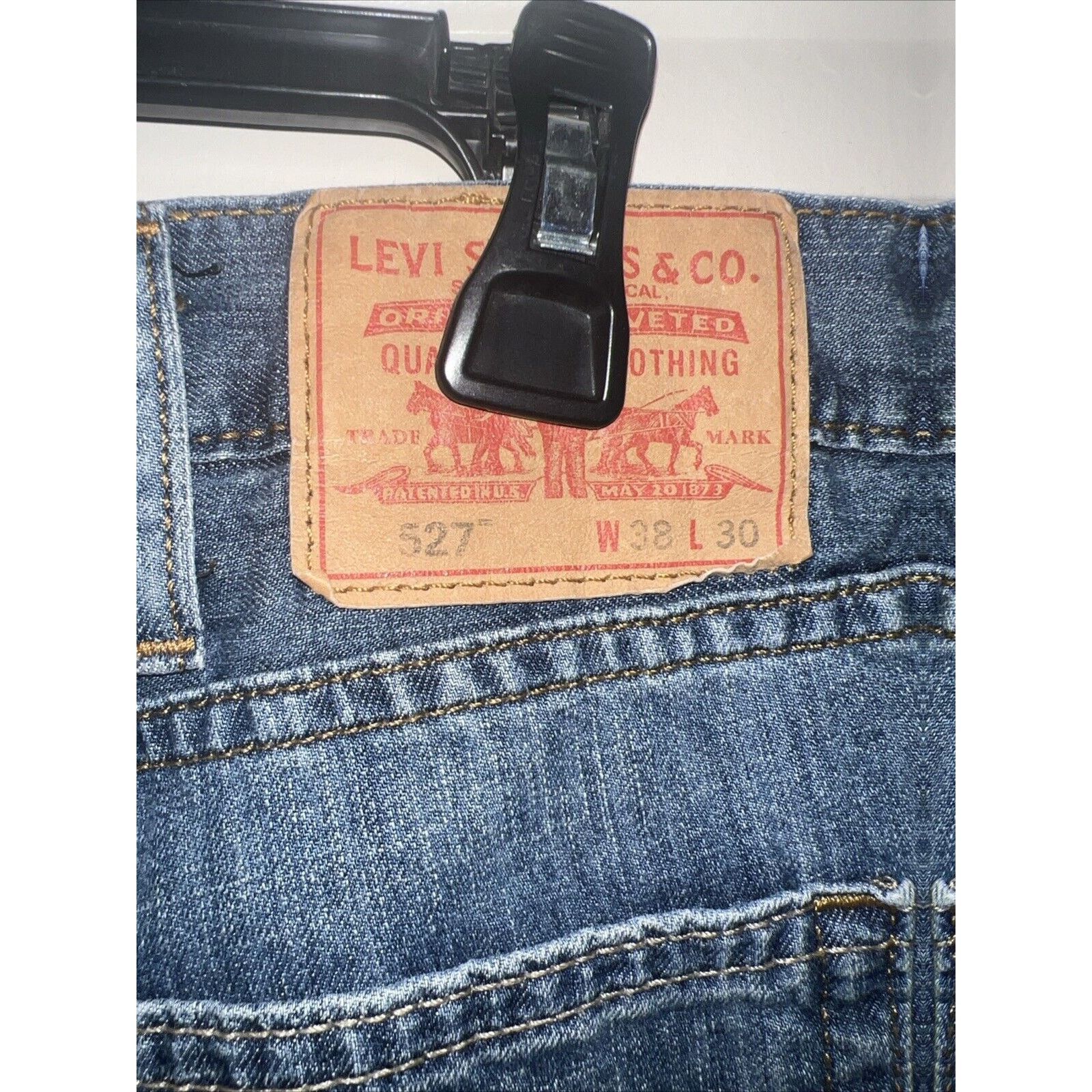 Levi's Levis 527 Jeans Men's 38x30 Blue Bootcut Medium Wash Denim Size US 38 / EU 54 - 9 Thumbnail