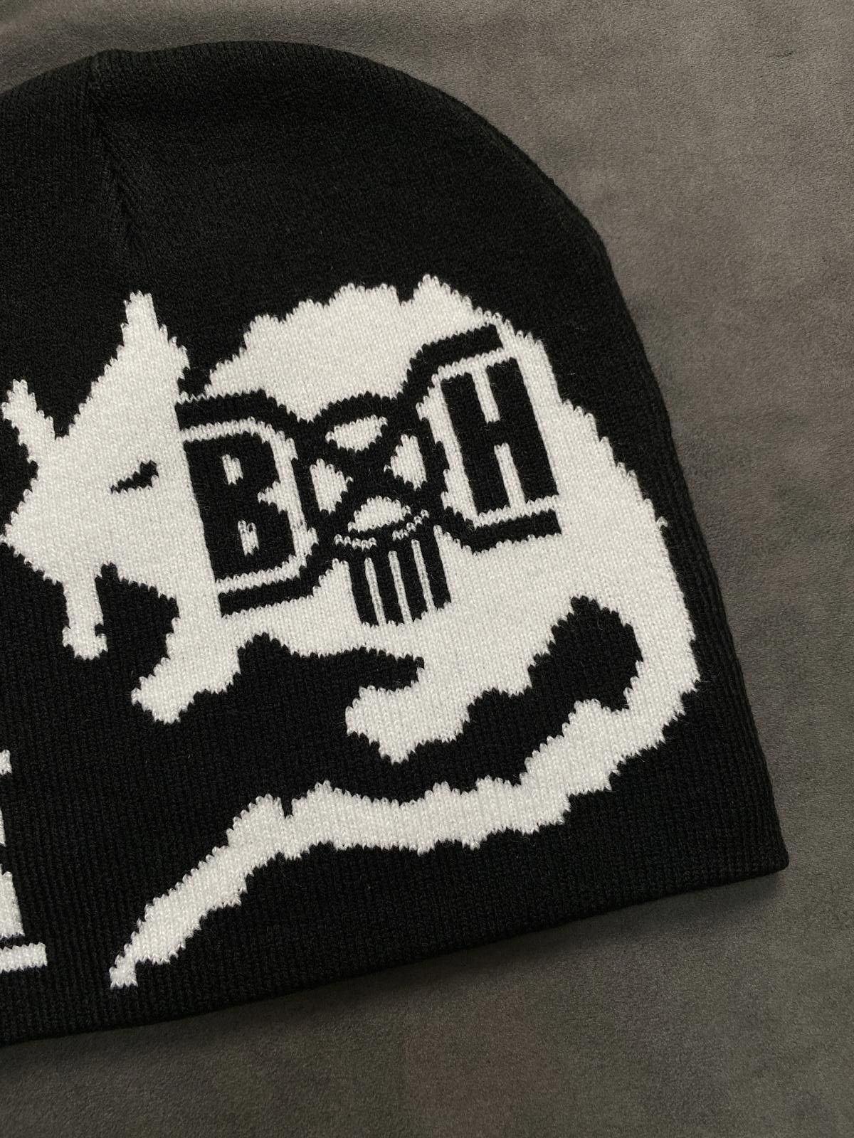 Stray Rats Rare Stray Rats Bounty Hunter Logo Black No Cuff Knit Beanie Size ONE SIZE - 2 Thumbnail