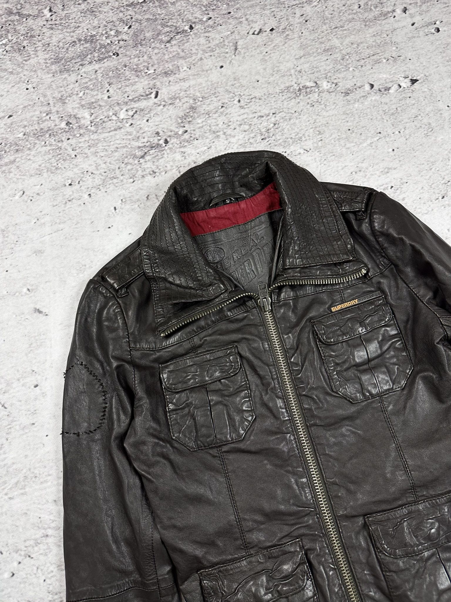 Superdry Superdry leather jacket biker avant garde archive Size M / US 6-8 / IT 42-44 - 2 Thumbnail
