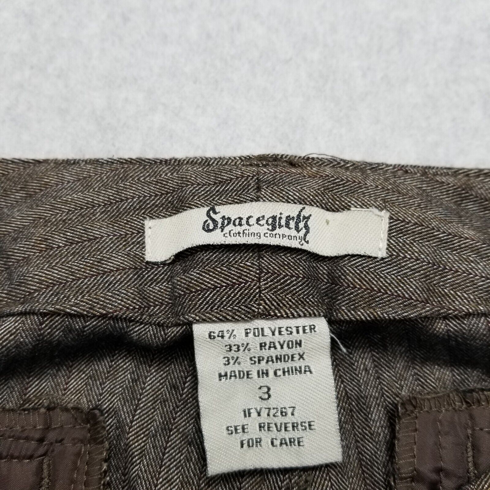 Other Spacegirls Capri Pants Womens 3 Brown Pockets Low Rise Size 30" / US 8 / IT 44 - 3 Thumbnail