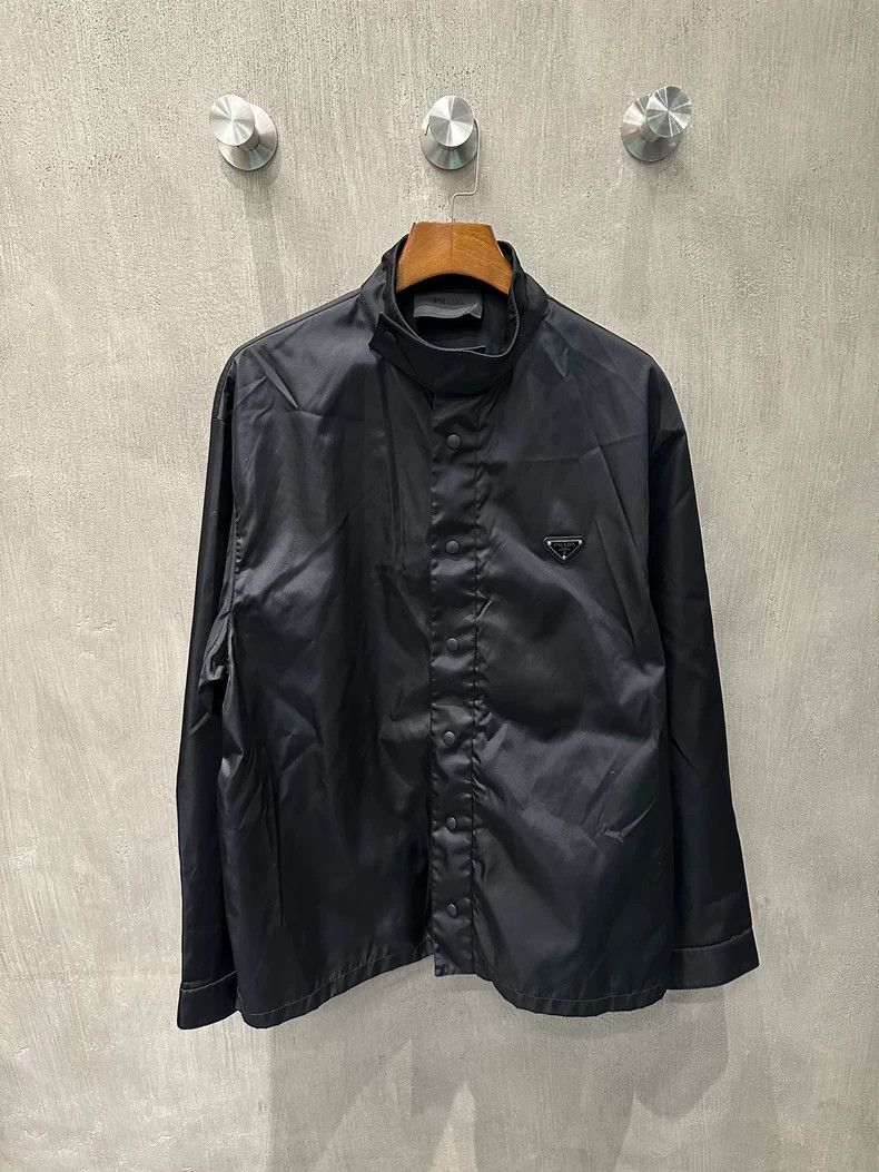 Prada Prada Long Sleeve Nylon Shirt Jacket- DMC Size US XL / EU 56 / 4 - 1 Thumbnail