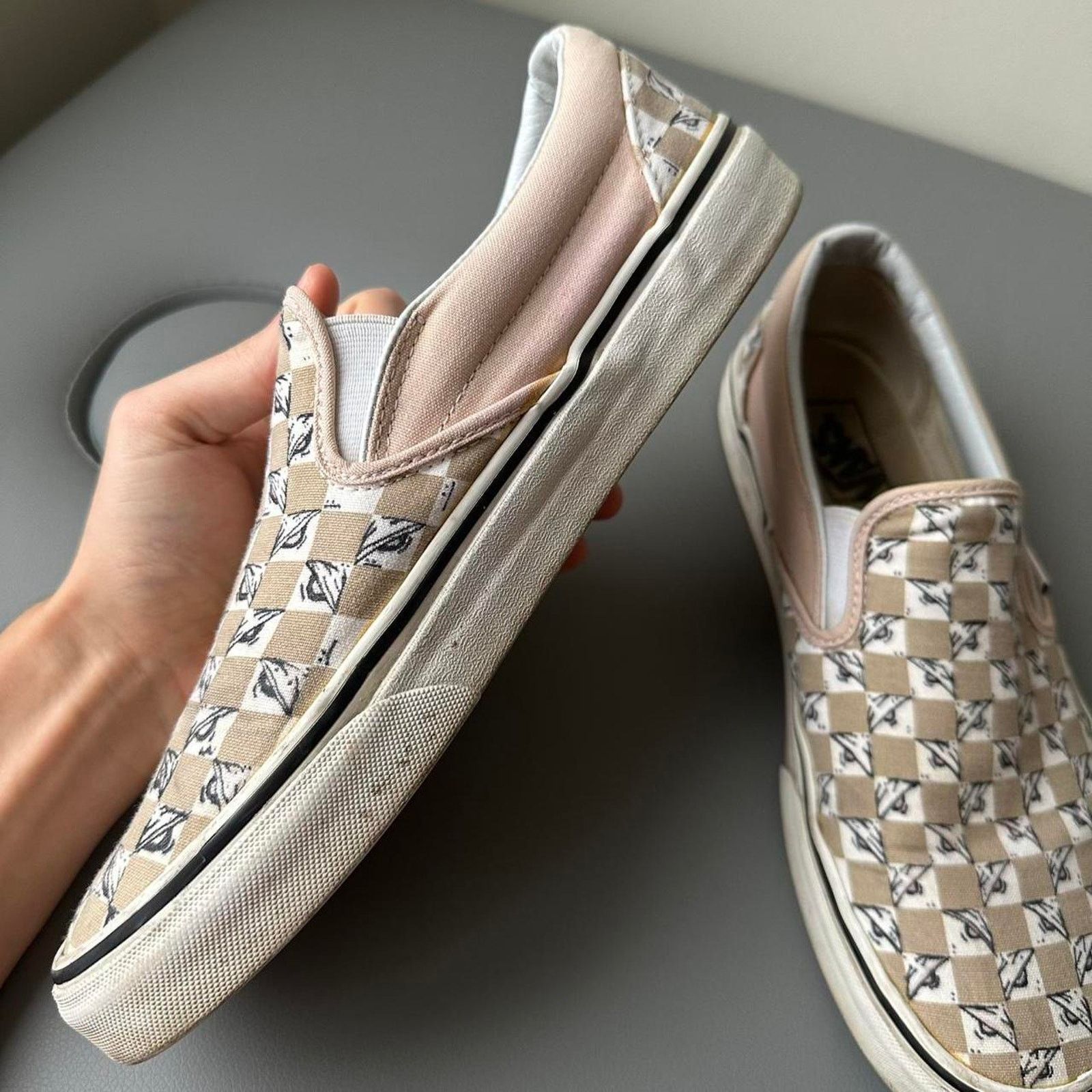 Vans Custom Matty Boy Inspired 99 Eyes Checkered Slip On Vans Size US 9 / EU 42 - 5 Thumbnail