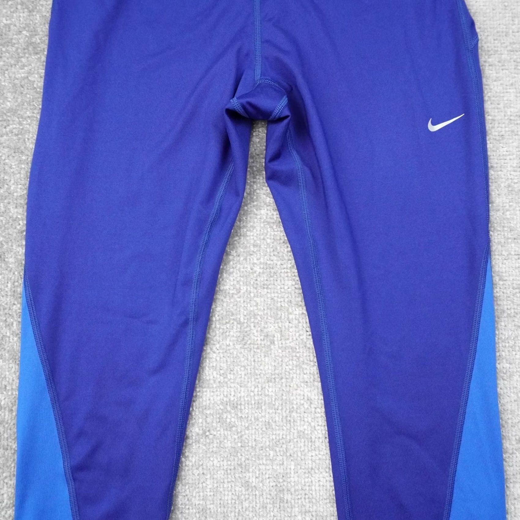 Nike Nike Women's Blue Dri Fit Legging Capri L Medium Athletic Casual Pants Sports Size 36" / US 14 / IT 50 - 7 Thumbnail