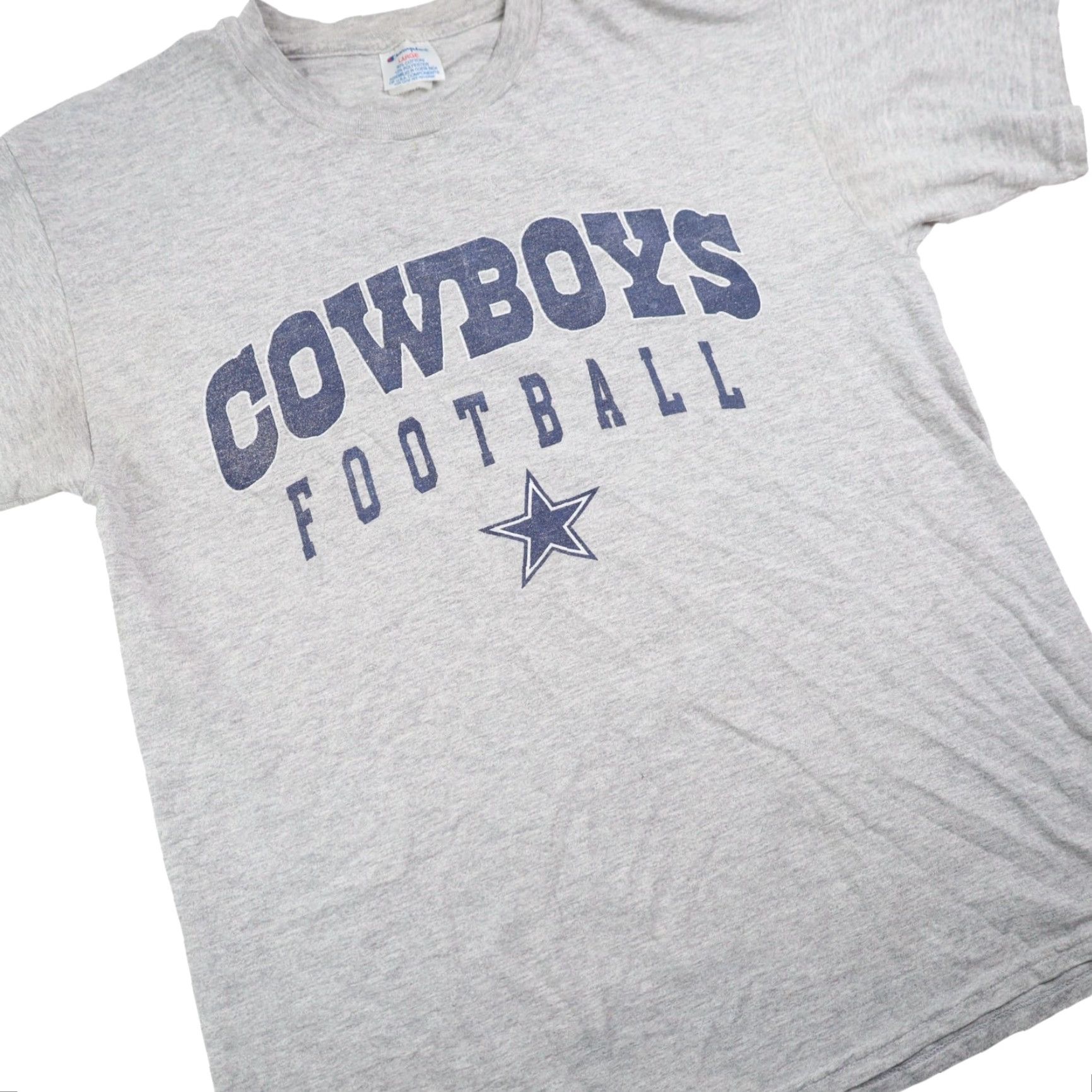 Champion VINTAGE Champion Dallas Cowboys Football Spellout Graphic Shirt Mens Large Gray Size US L / EU 52-54 / 3 - 3 Thumbnail