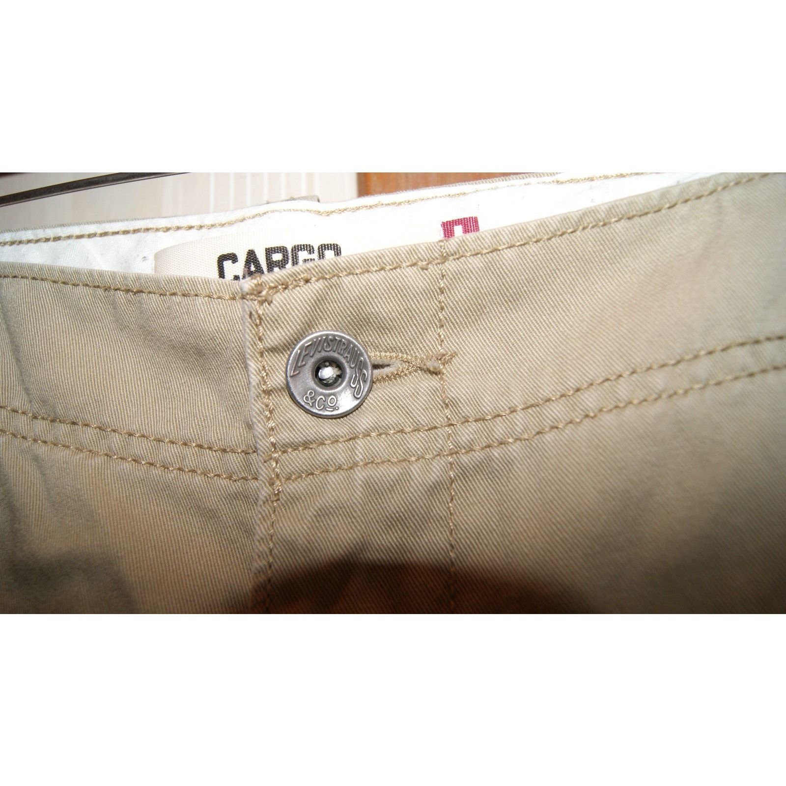 Levi's VTG Men’s Levi's Loose Straight Cargo Pants 36/34 Tan Khaki Size US 36 / EU 52 - 6 Thumbnail