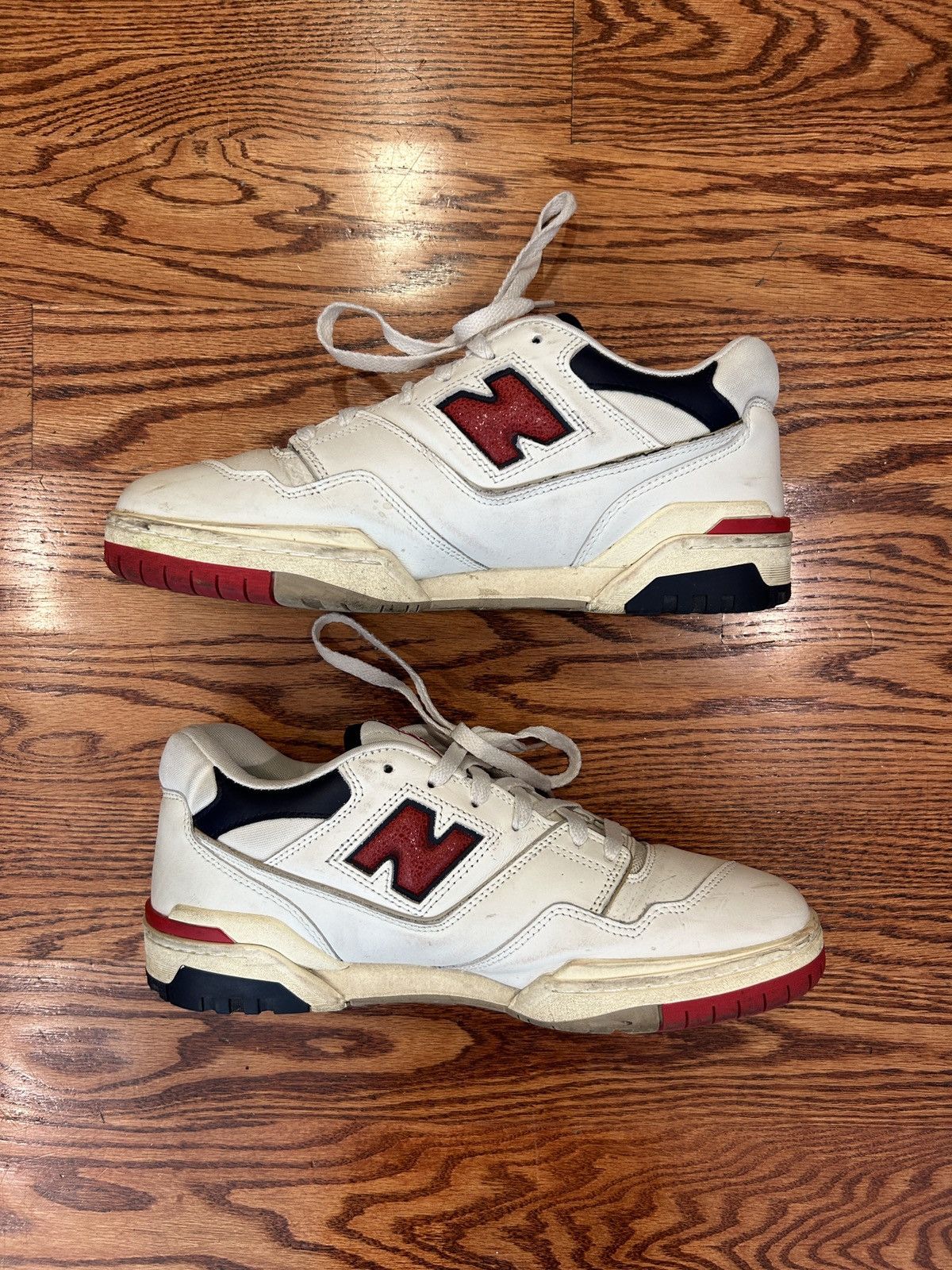 Aime Leon Dore × New Balance New Balance 550 Aime Leon Dore White Navy Red Size US 11 / EU 44 - 2 Thumbnail