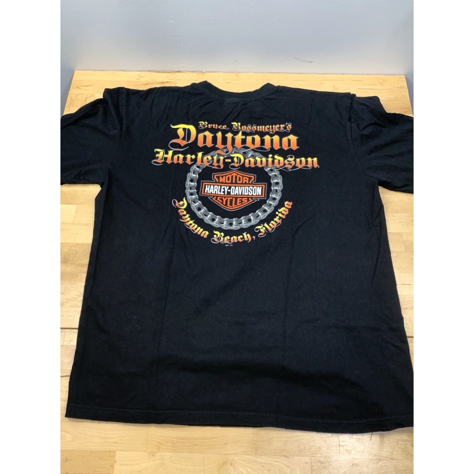 Harley Davidson Harley-Davidson Shirt Long Sleeve XL Black 70th Daytona Bike Week Graphic Print Mens Size US XL / EU 56 / 4 - 3 Thumbnail