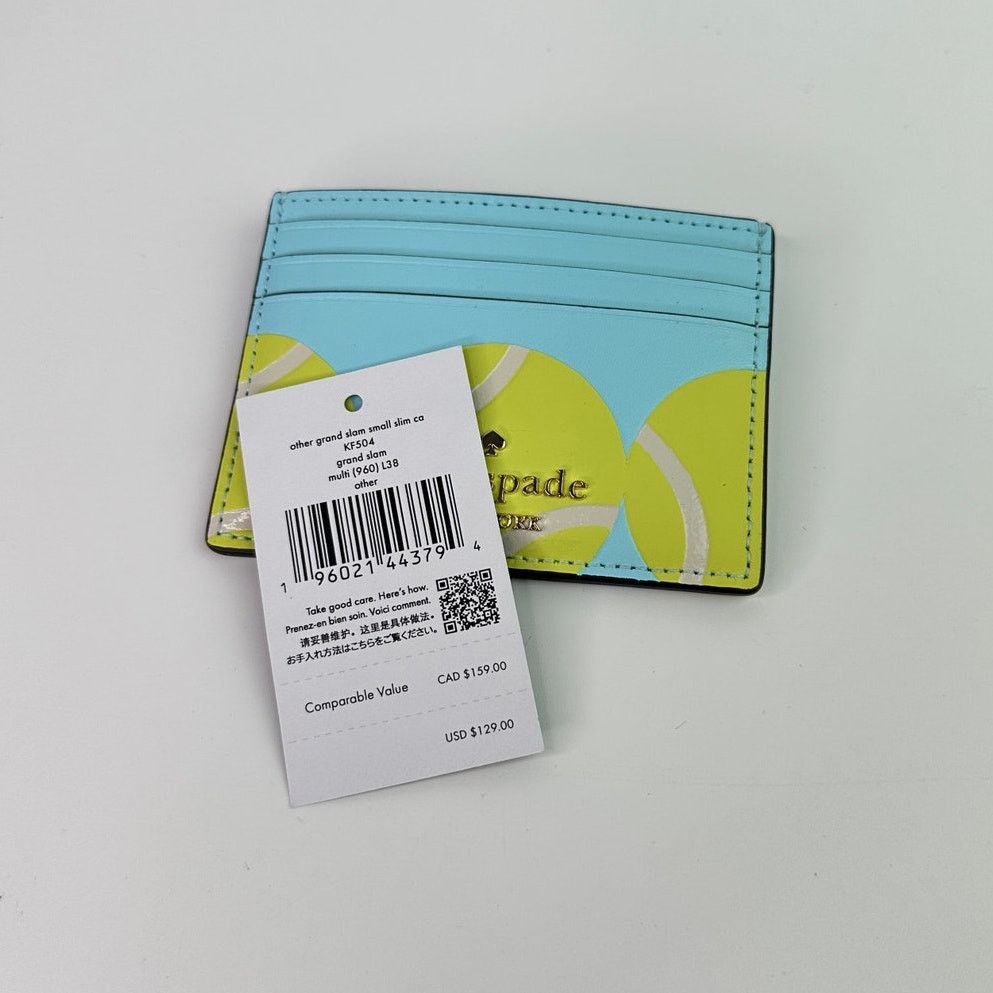 Kate Spade Kate Spade Grand 3D Tennis Racquet Bag Charm & Card holder Size ONE SIZE - 10 Thumbnail